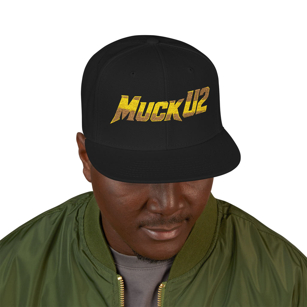 MuckU2 Snapback Poker Cap (blk/red logo SKU1004)