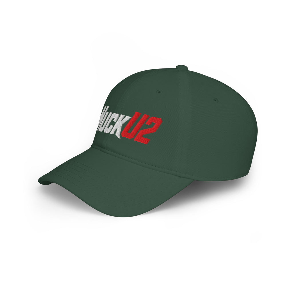 MuckU2 Poker Cap (embroidered white/red logo/SKU 100076)