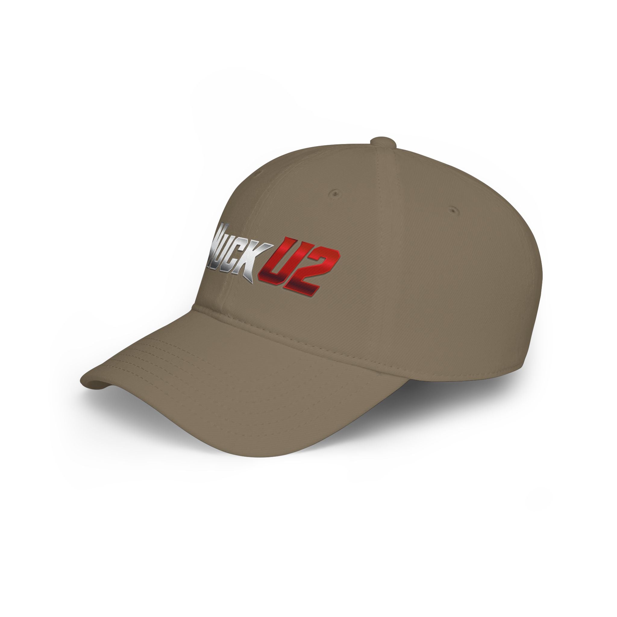 MuckU2 Poker Cap (gradient silver/red logo/SKU 100072)
