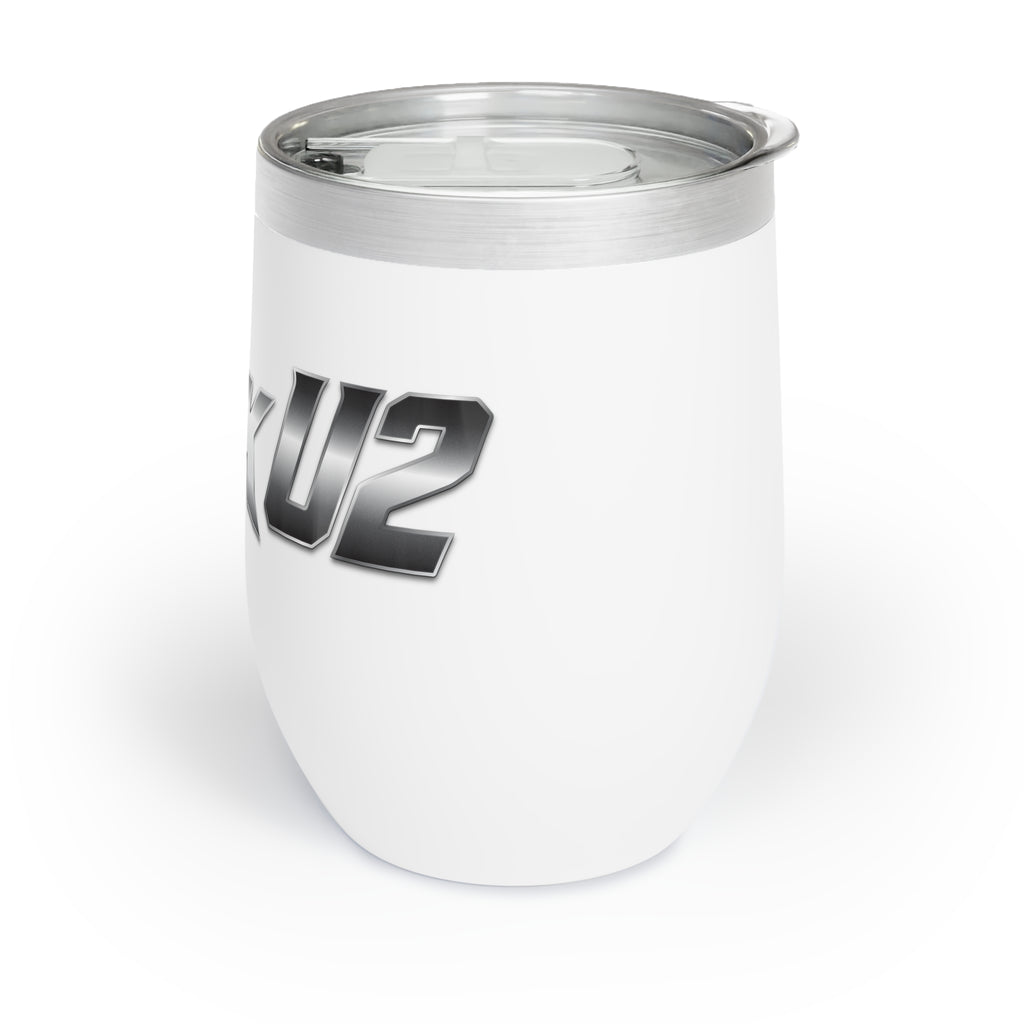 MuckU2 Wine Tumbler (gradient silver logo/SKU 100018)