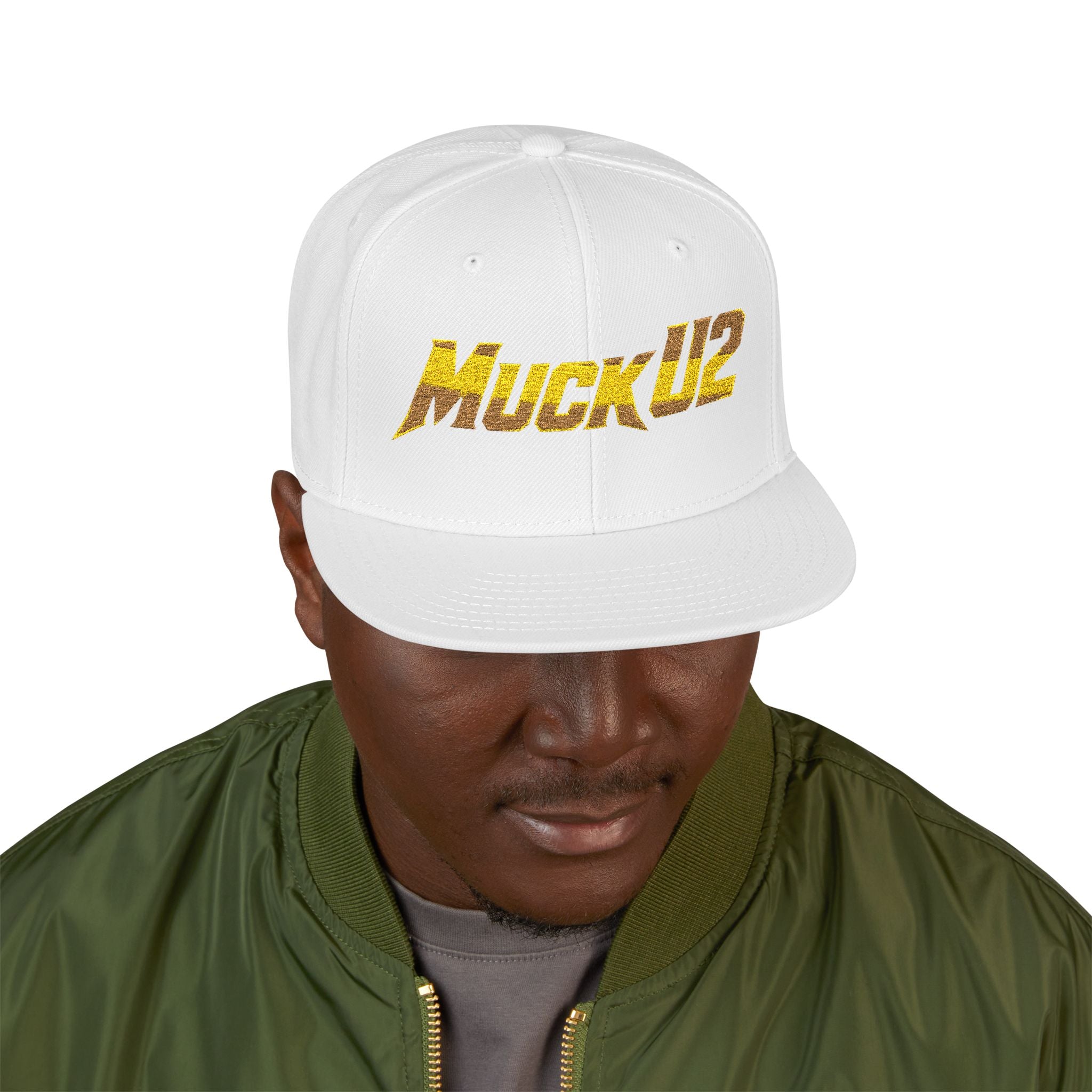MuckU2 Snapback Poker Cap (blk/red logo SKU1004)