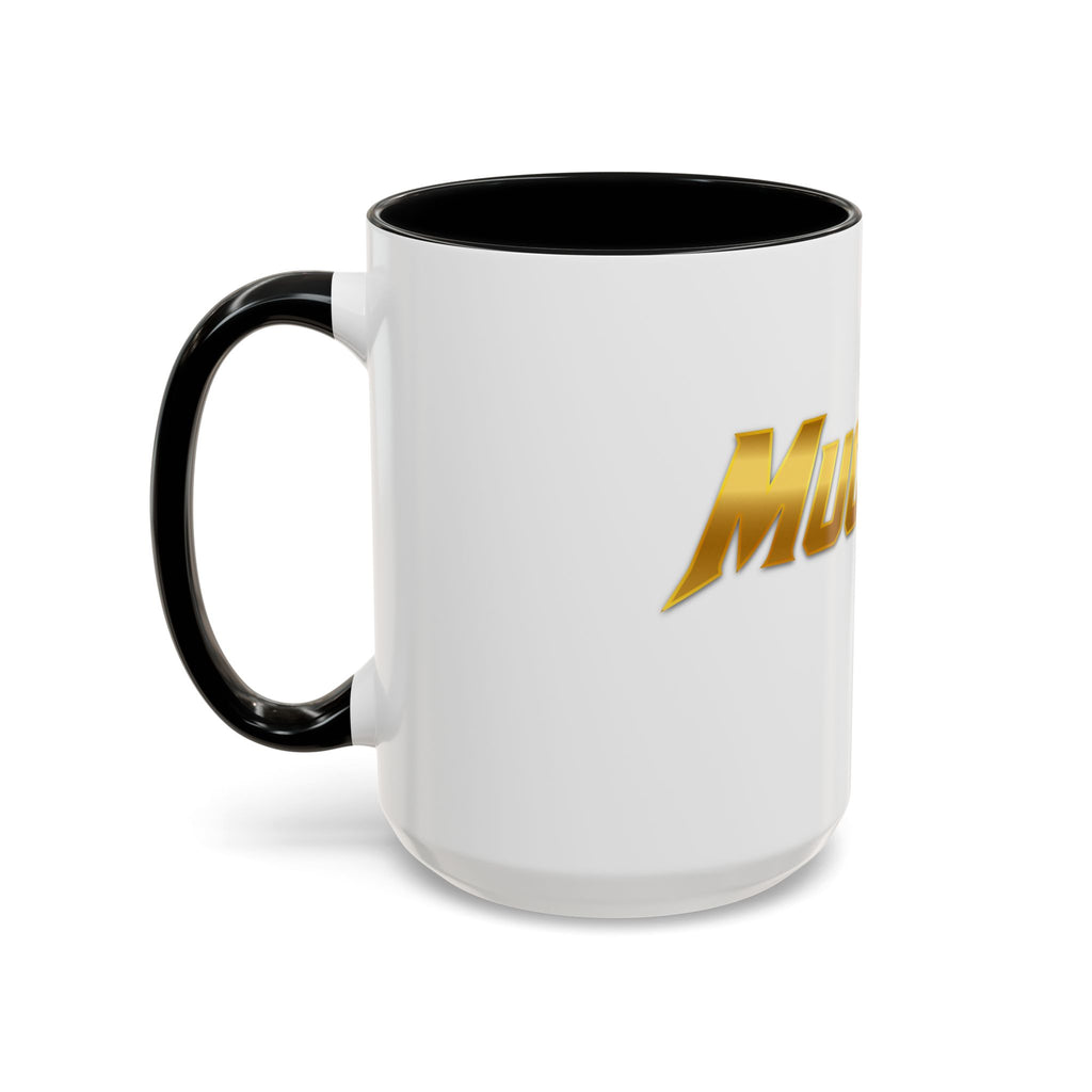 MuckU2 Classic White Mug (gold logo/SKU 100042)