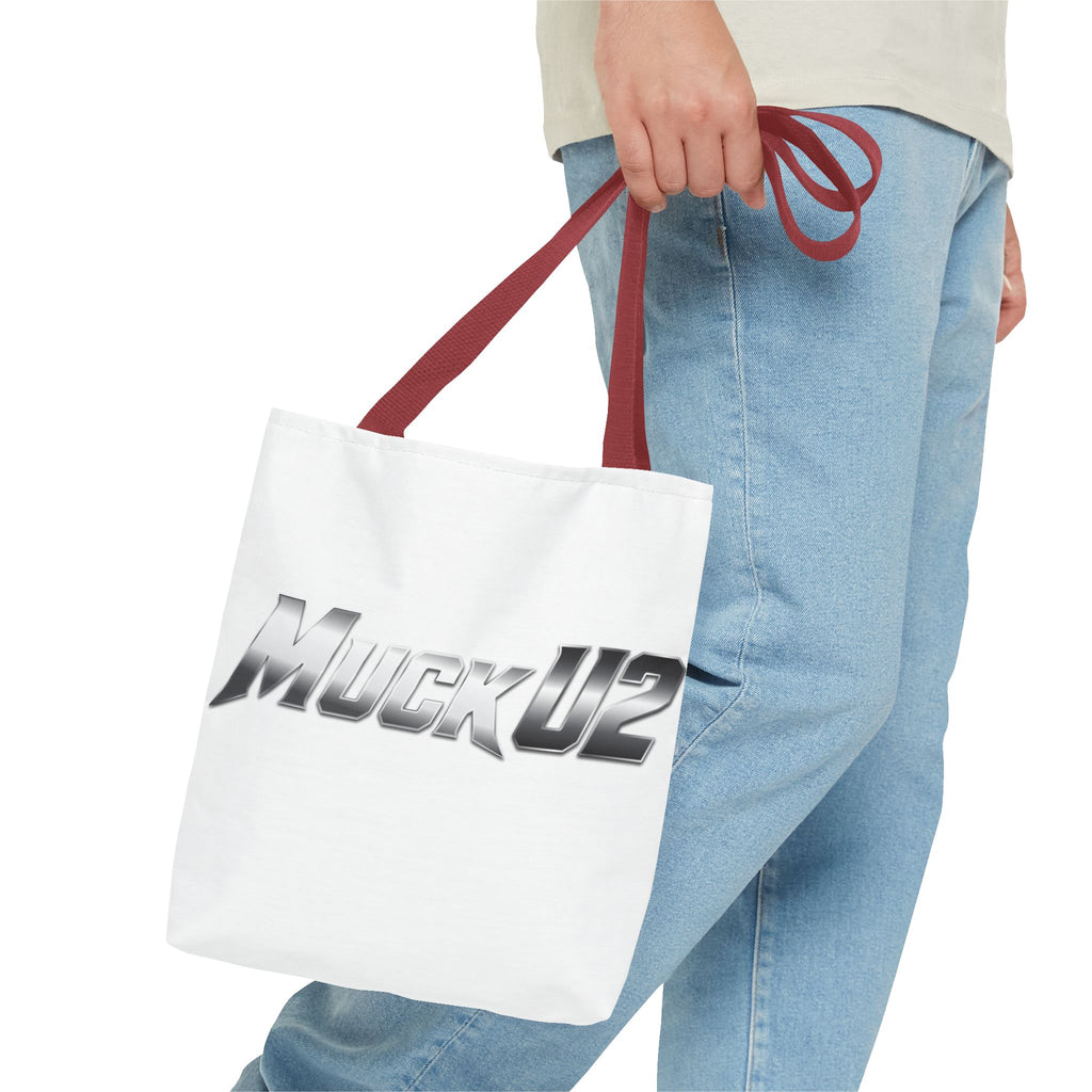MuckU2 Bubble Canvas Poker Tote Bag (gradient silver logo SKU 100022)