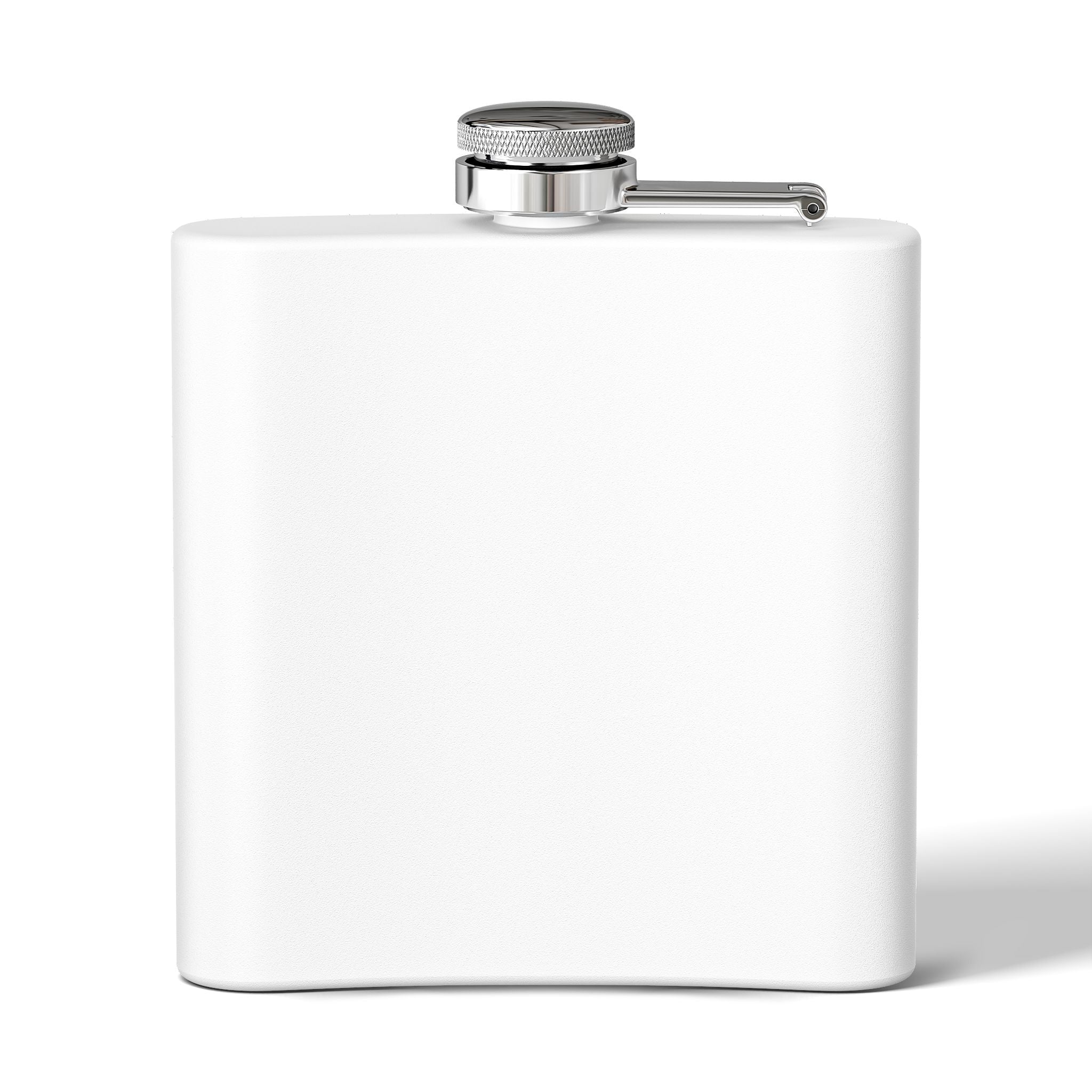 MuckU2 Stainless Steel Poker Flask 6oz (black/red logo/SKU100035)