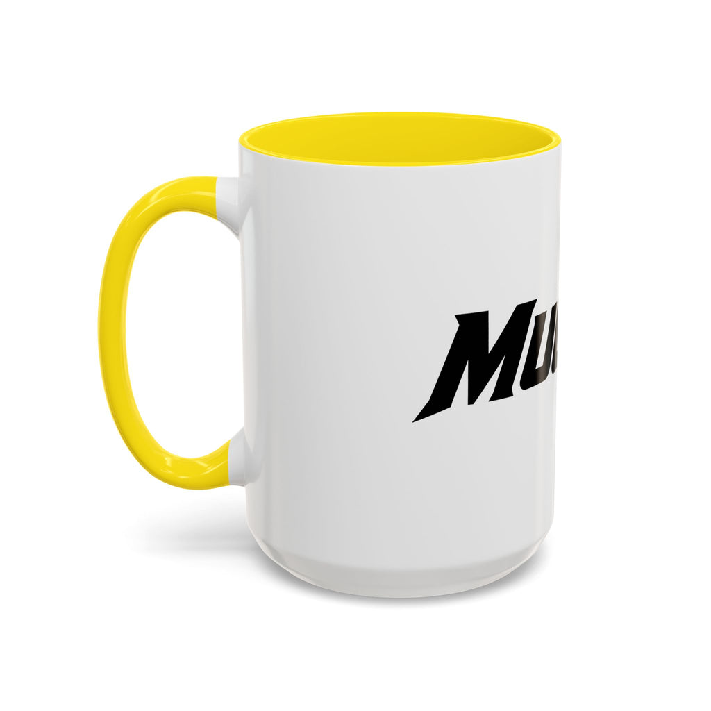 MuckU2 Classic White Mug (black/red logo/SKU 100046)