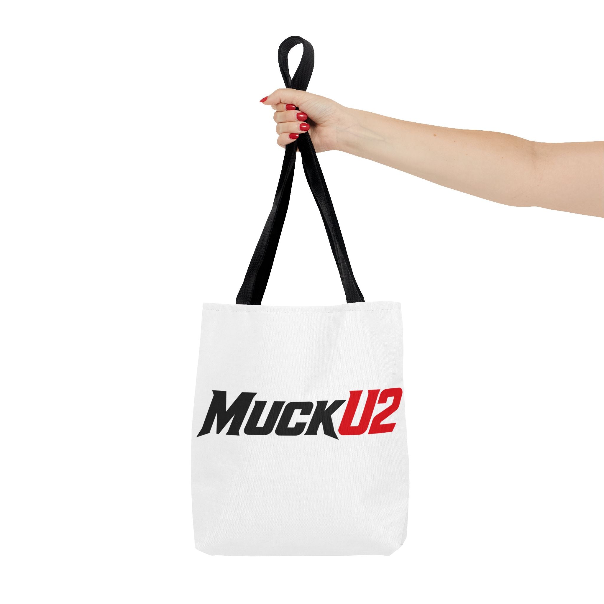 MuckU2 Bubble Canvas Poker Tote Bag (black/red logo SKU 100023)