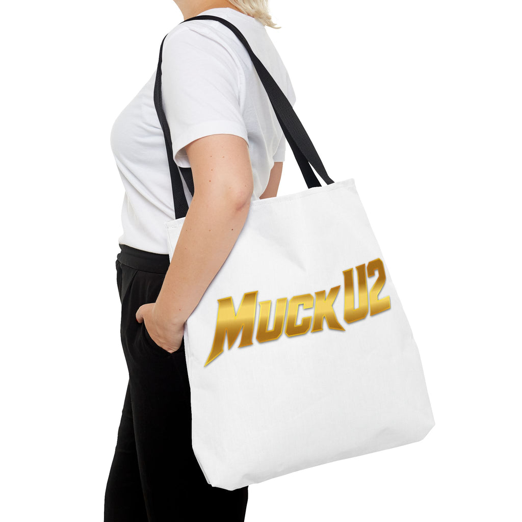 MuckU2 Bubble Canvas Poker Tote Bag (gold logo SKU 100020)