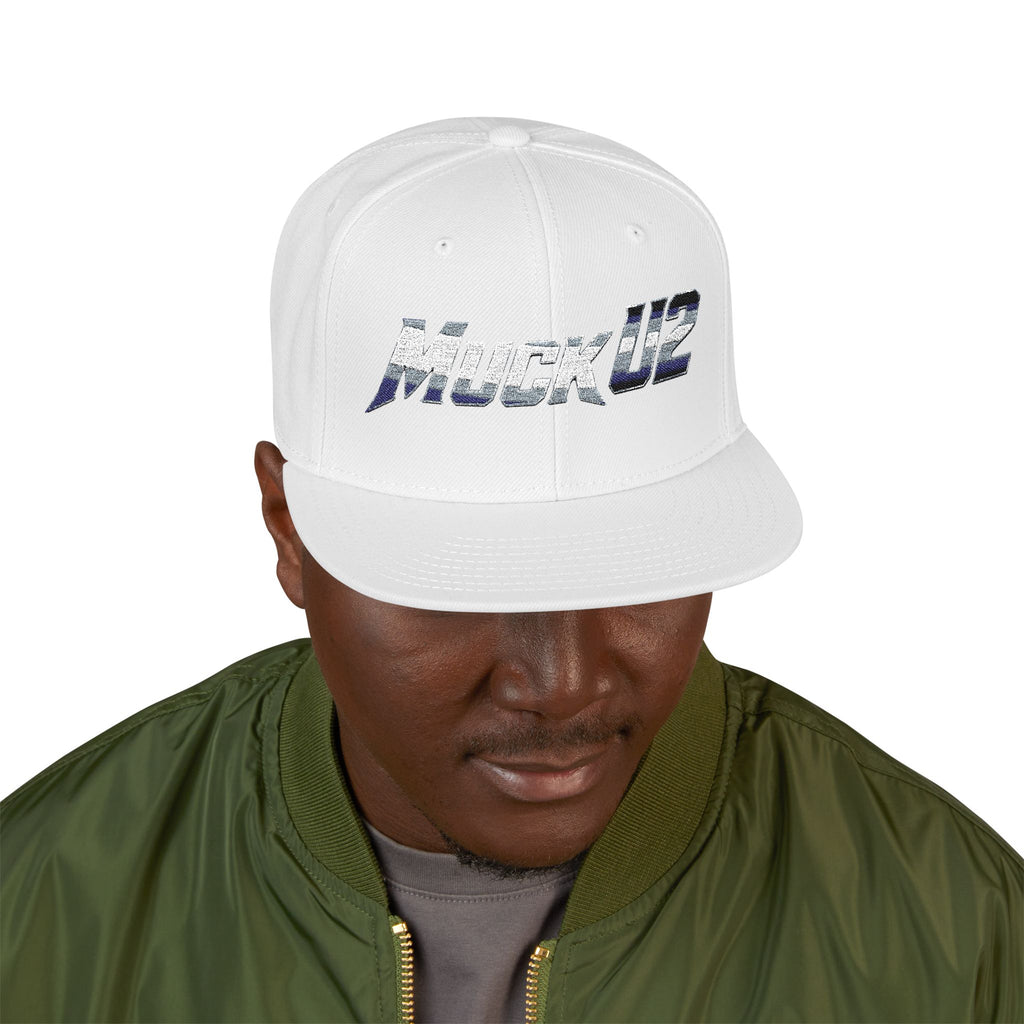 MuckU2 Poker Snapback Cap (gradient silver SKU 10005)