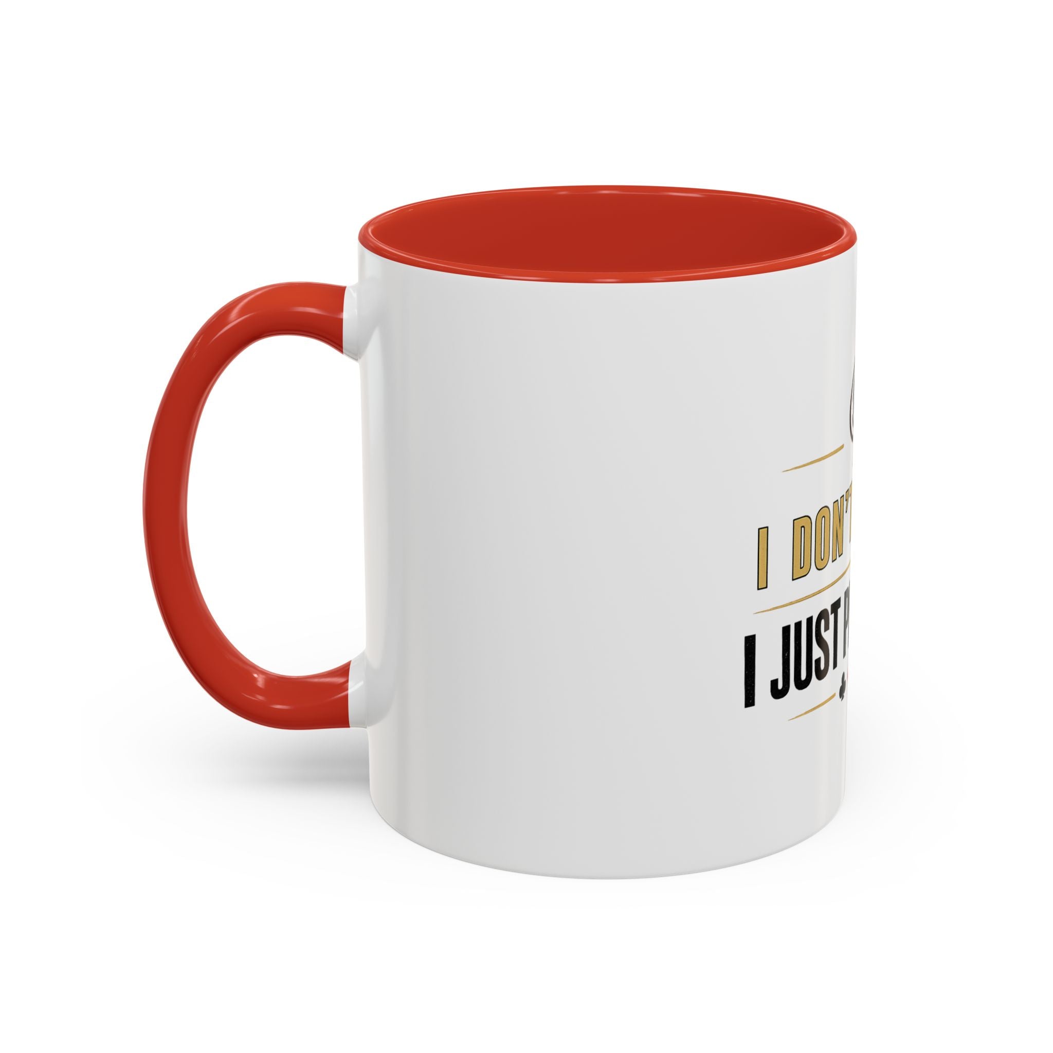Poker Coffee Mug – "I Don't Gamble, I Just Play Poker" Accent Mug