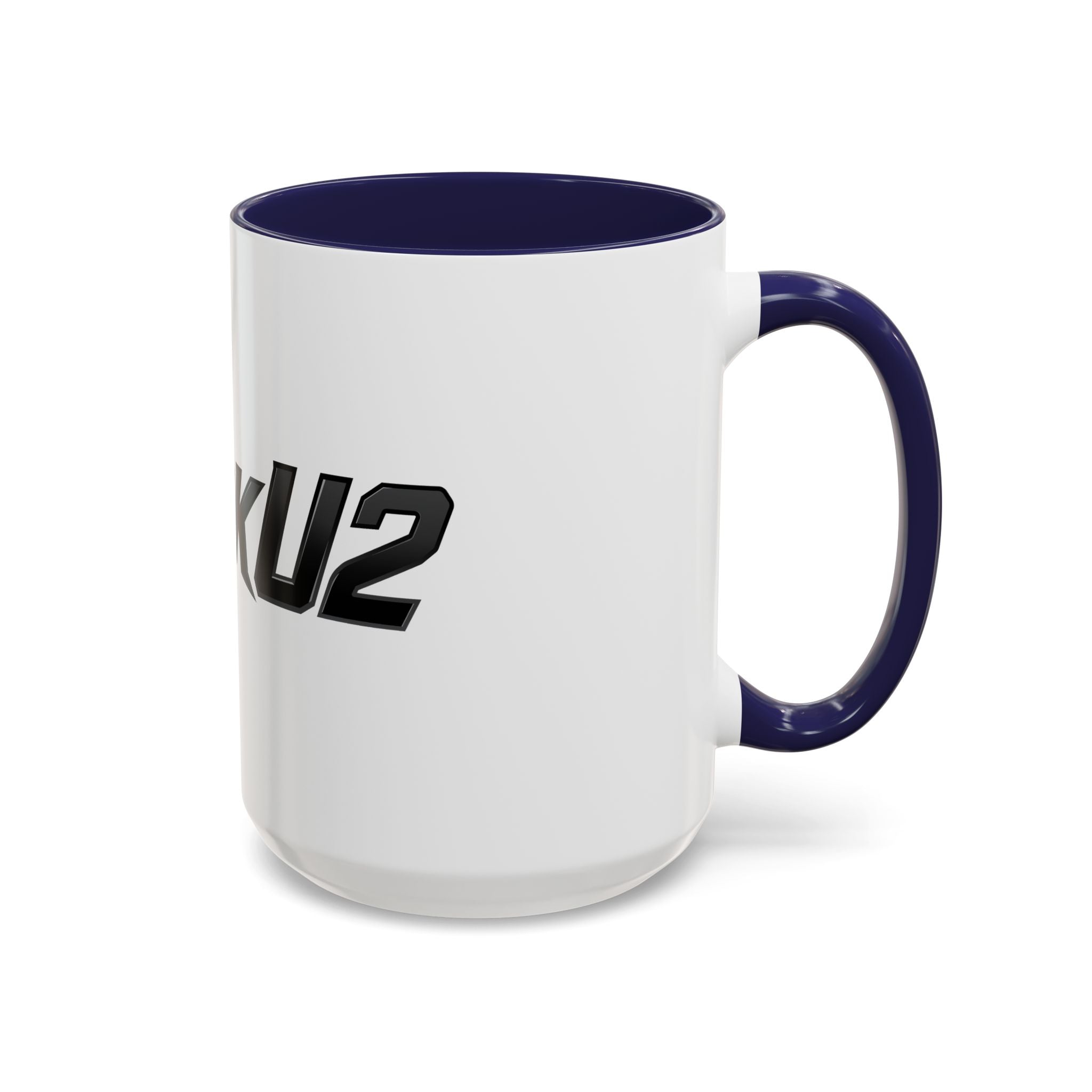 MuckU2 Classic White Mug (black logo/SKU 100045)