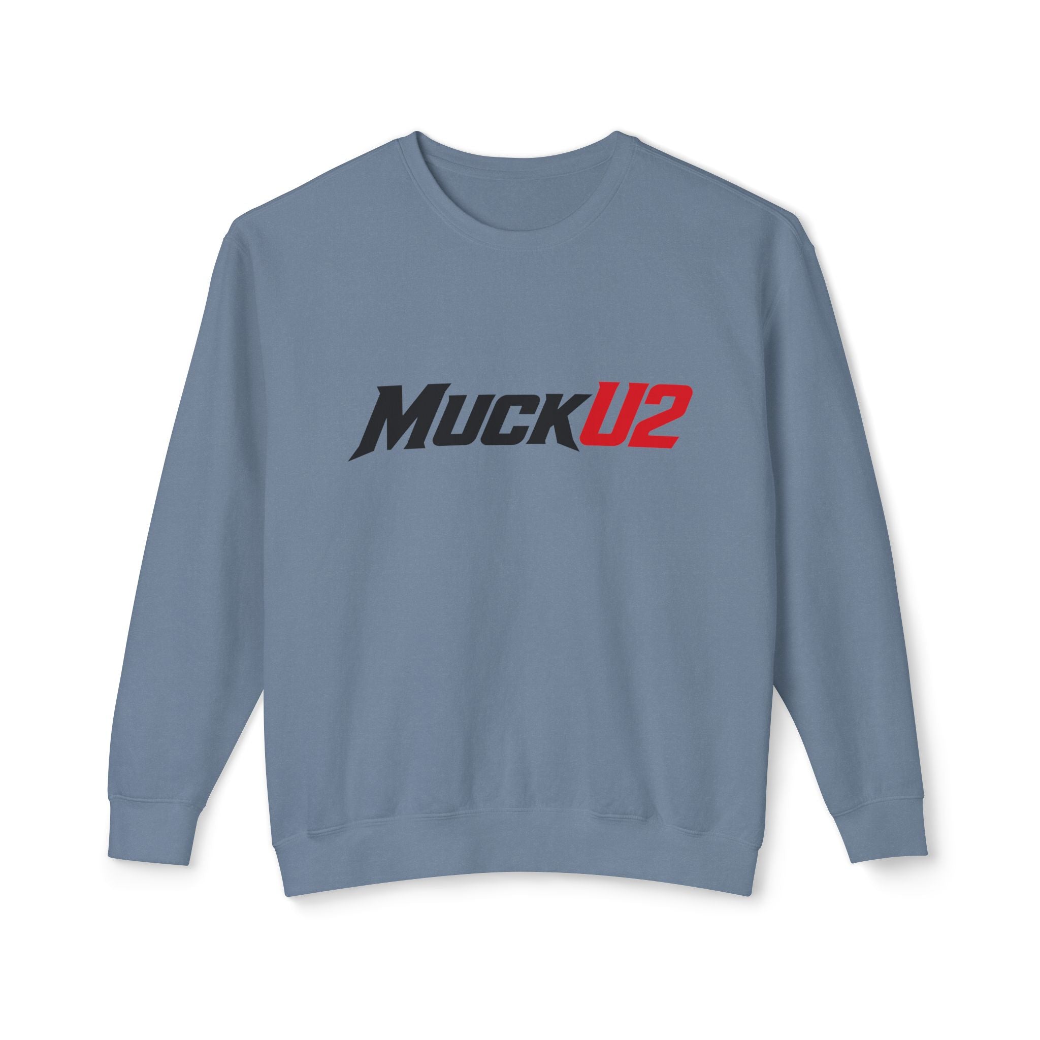 MuckU2 Poker Crewneck Sweatshirt (black/red logo/SKU 100066)