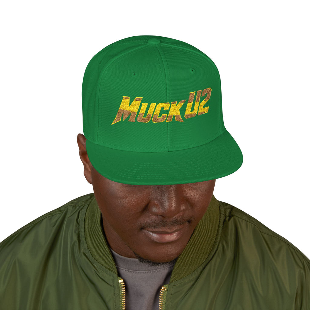 MuckU2 Snapback Poker Cap (blk/red logo SKU1004)