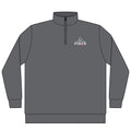 Vintage Pigment-Dyed Quarter-Zip Pullover — 'Live Your Poklr' Left Chest Logo