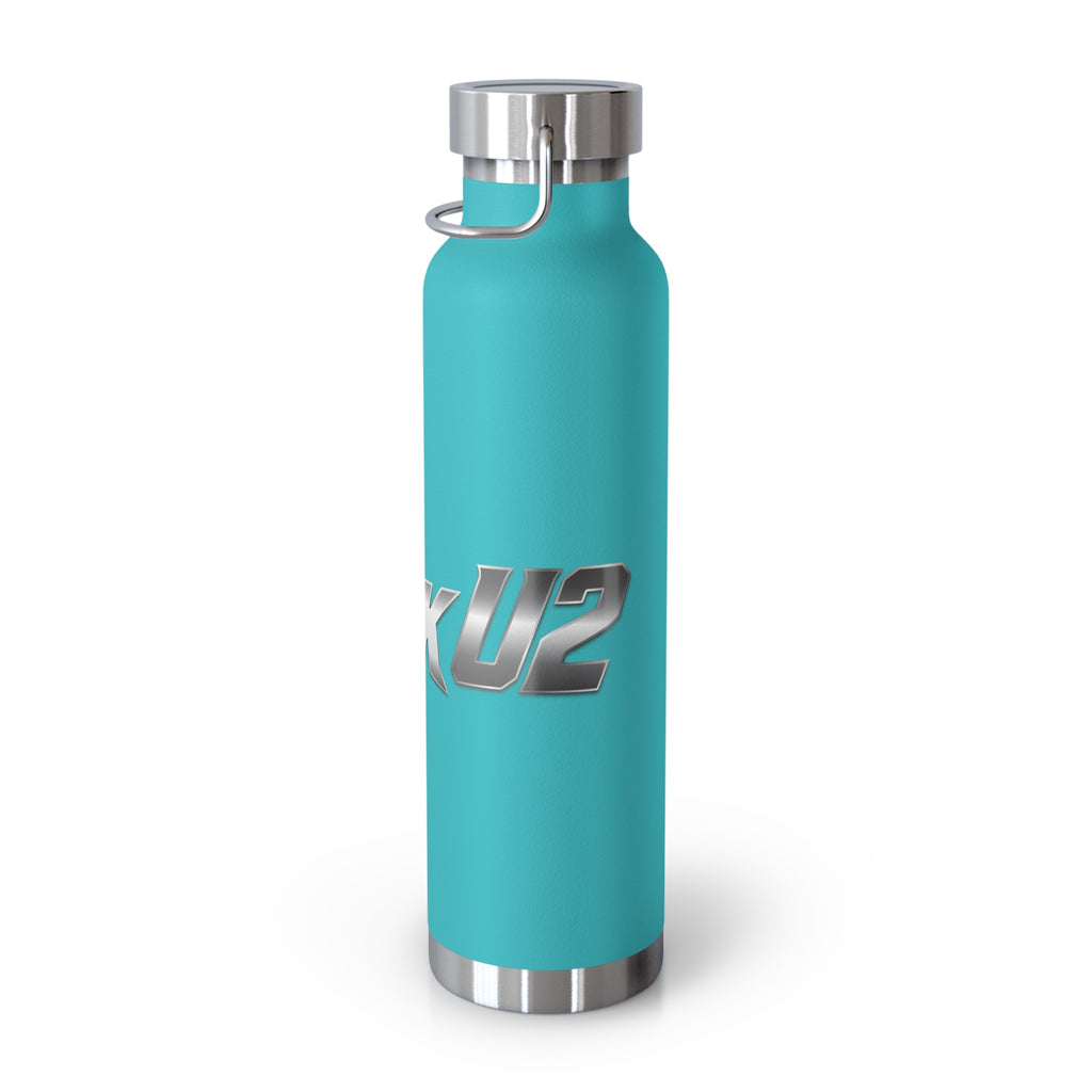 MuckU2 Insulated Water Bottle (gradient silver logo SKU 100011)
