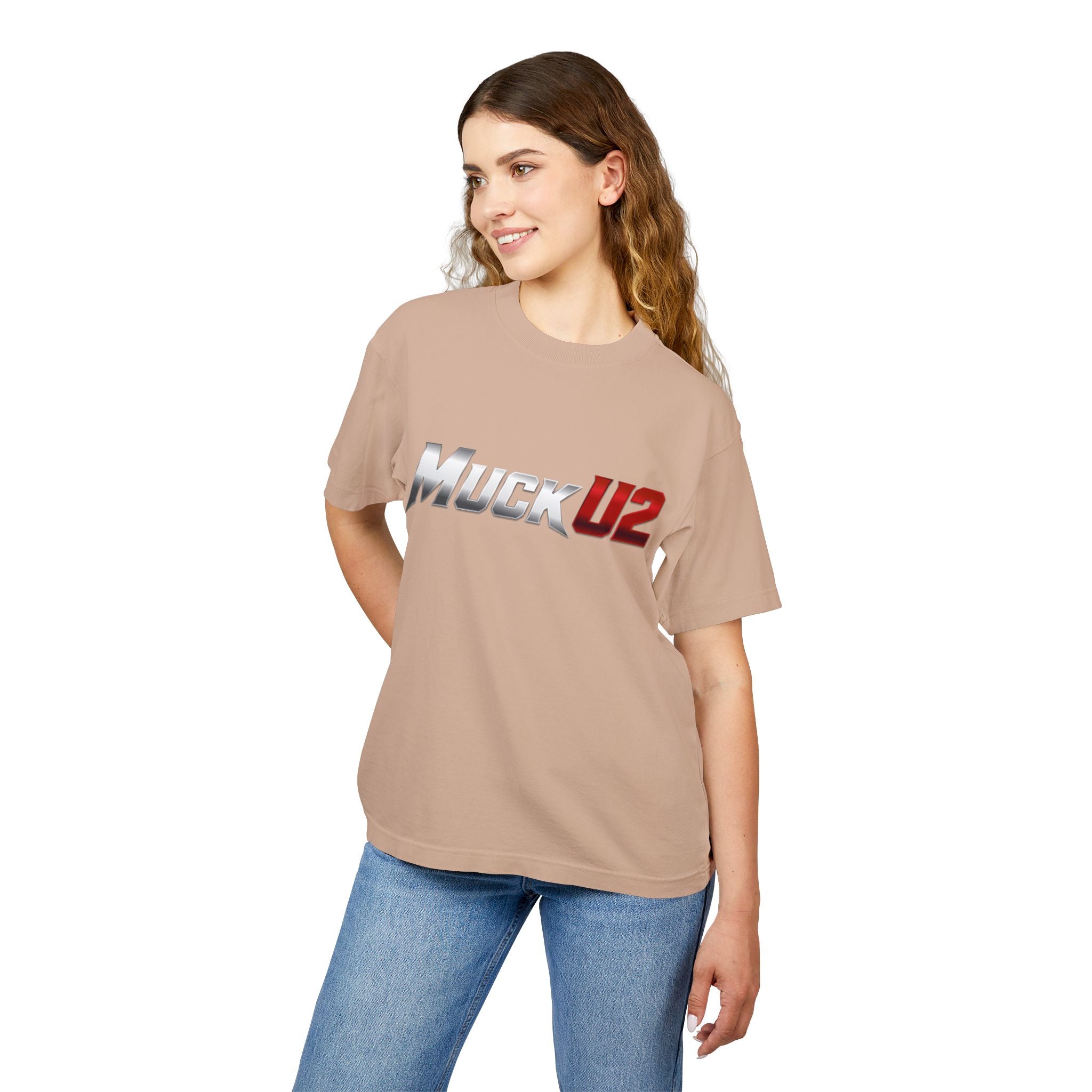 MuckU2 High Quality Poker Tee (gradient silver/red logo/SKU 100057)