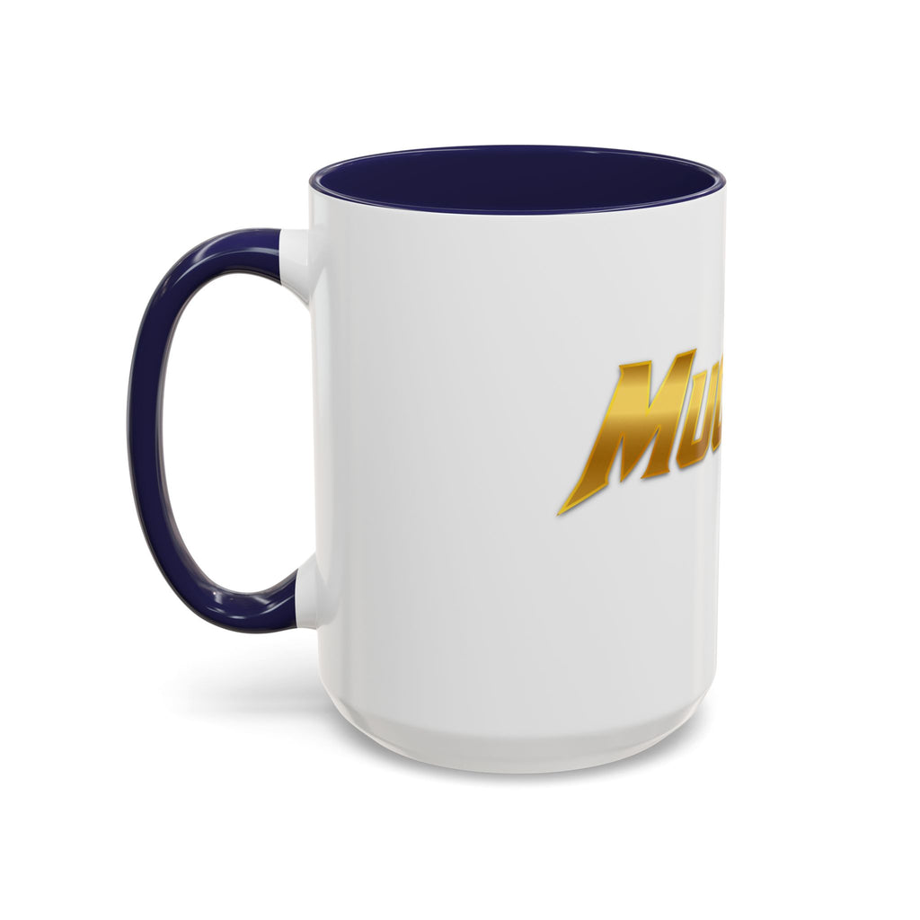 MuckU2 Classic White Mug (gold logo/SKU 100042)