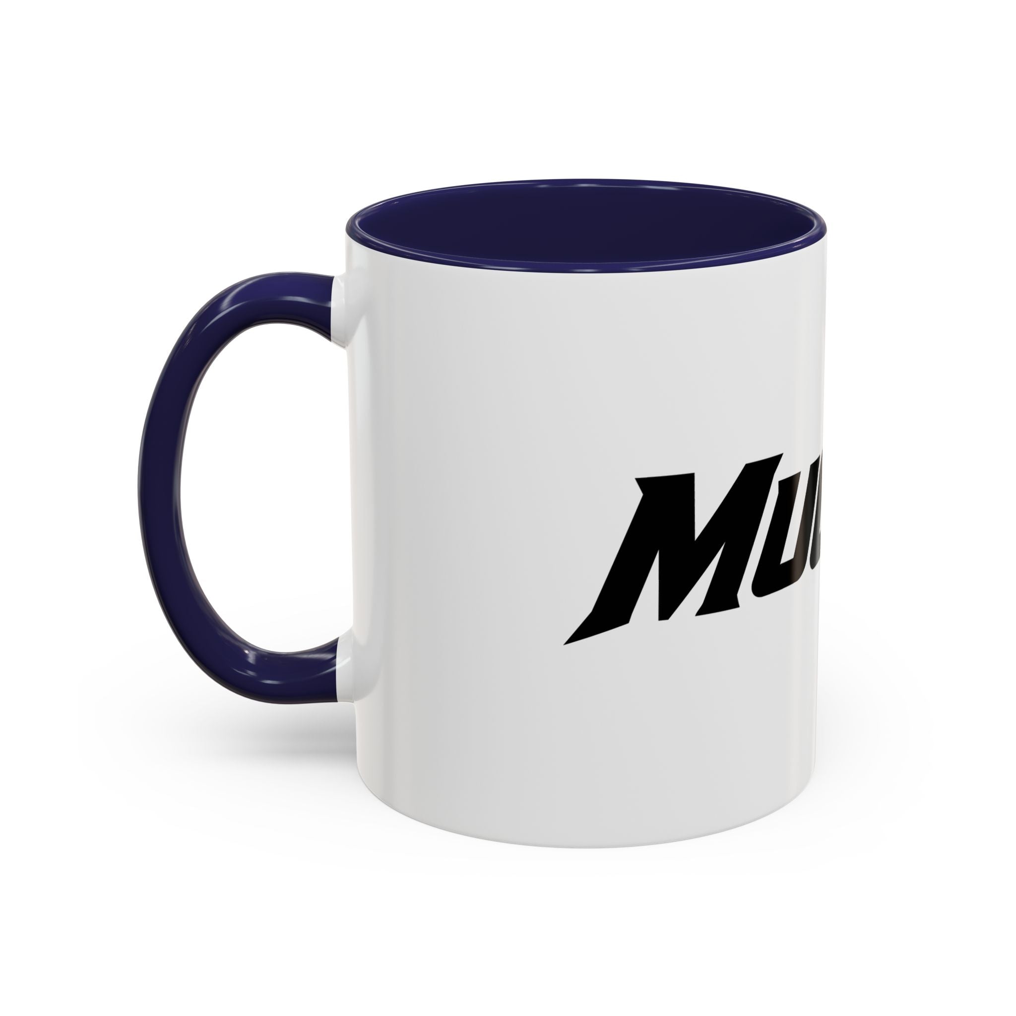 MuckU2 Classic White Mug (black/red logo/SKU 100046)