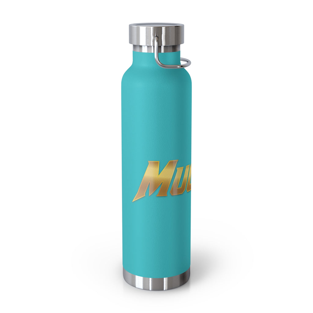 MuckU2 Insulated Water Bottle (gold logo/SKU 100010)