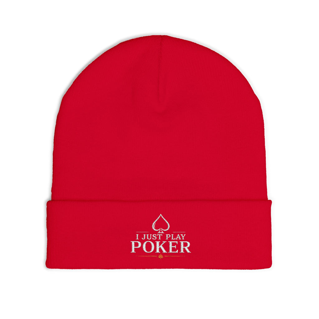 Bad Beat Beanie (white logo) — I Just Play Poker