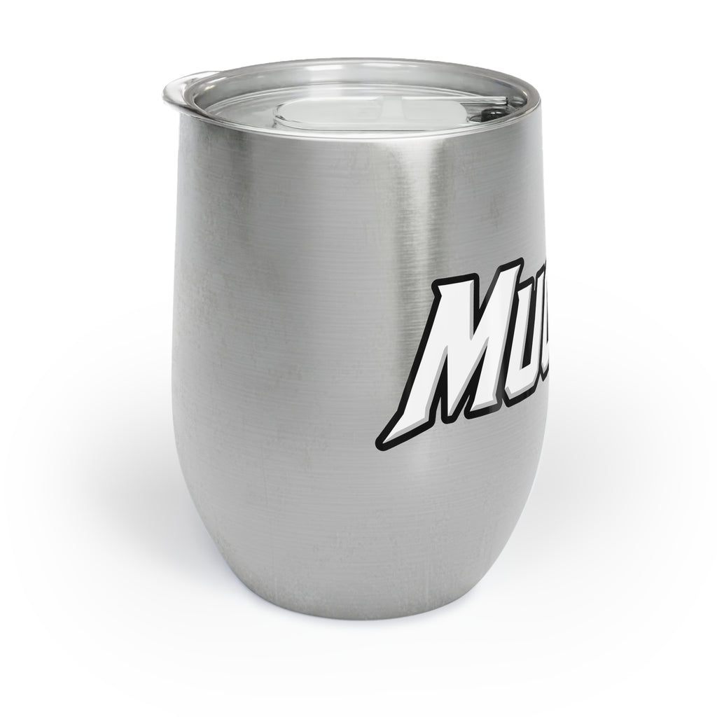 MuckU2 Wine Tumbler (white/red logo/SKU 100017)