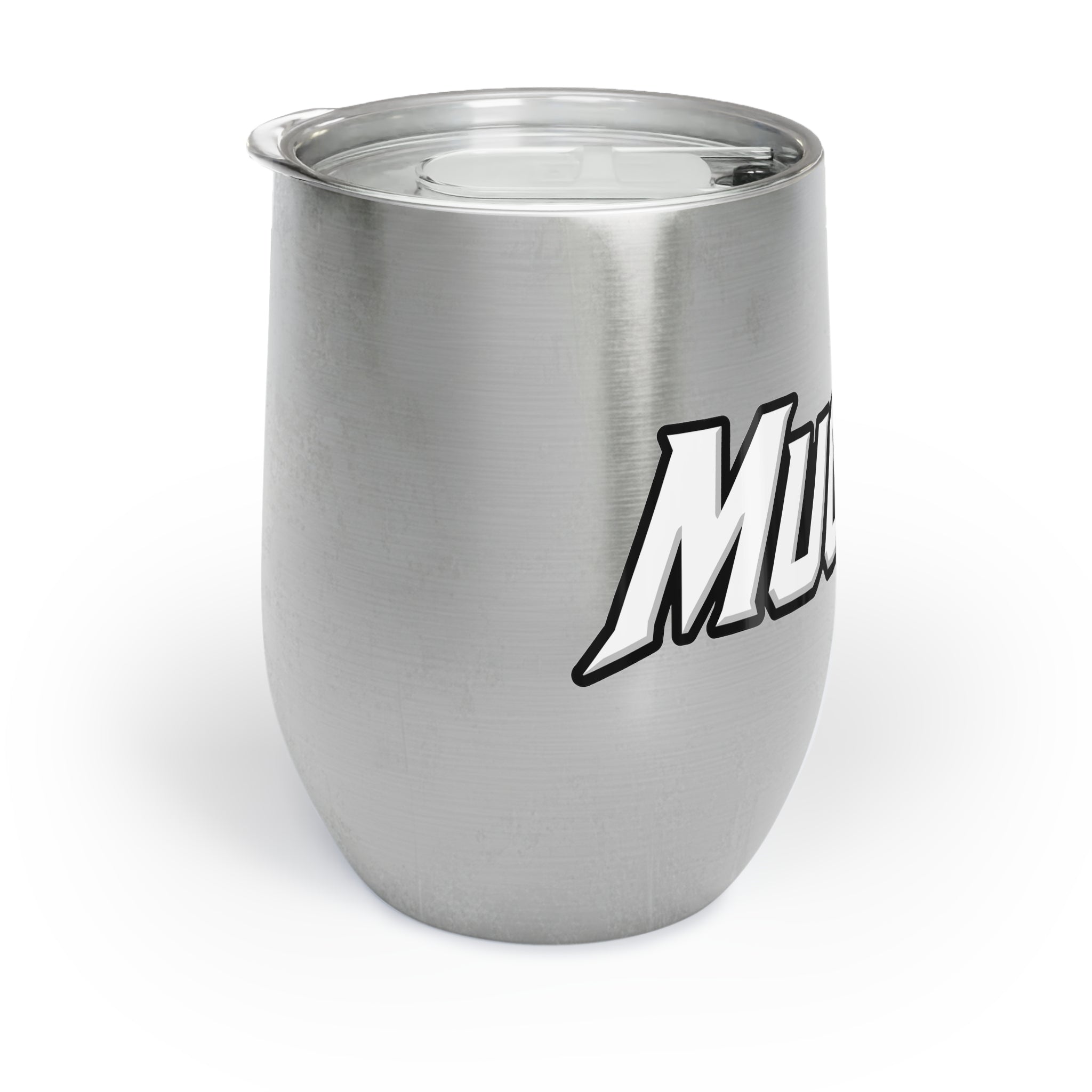 MuckU2 Wine Tumbler (white/red logo/SKU 100017)