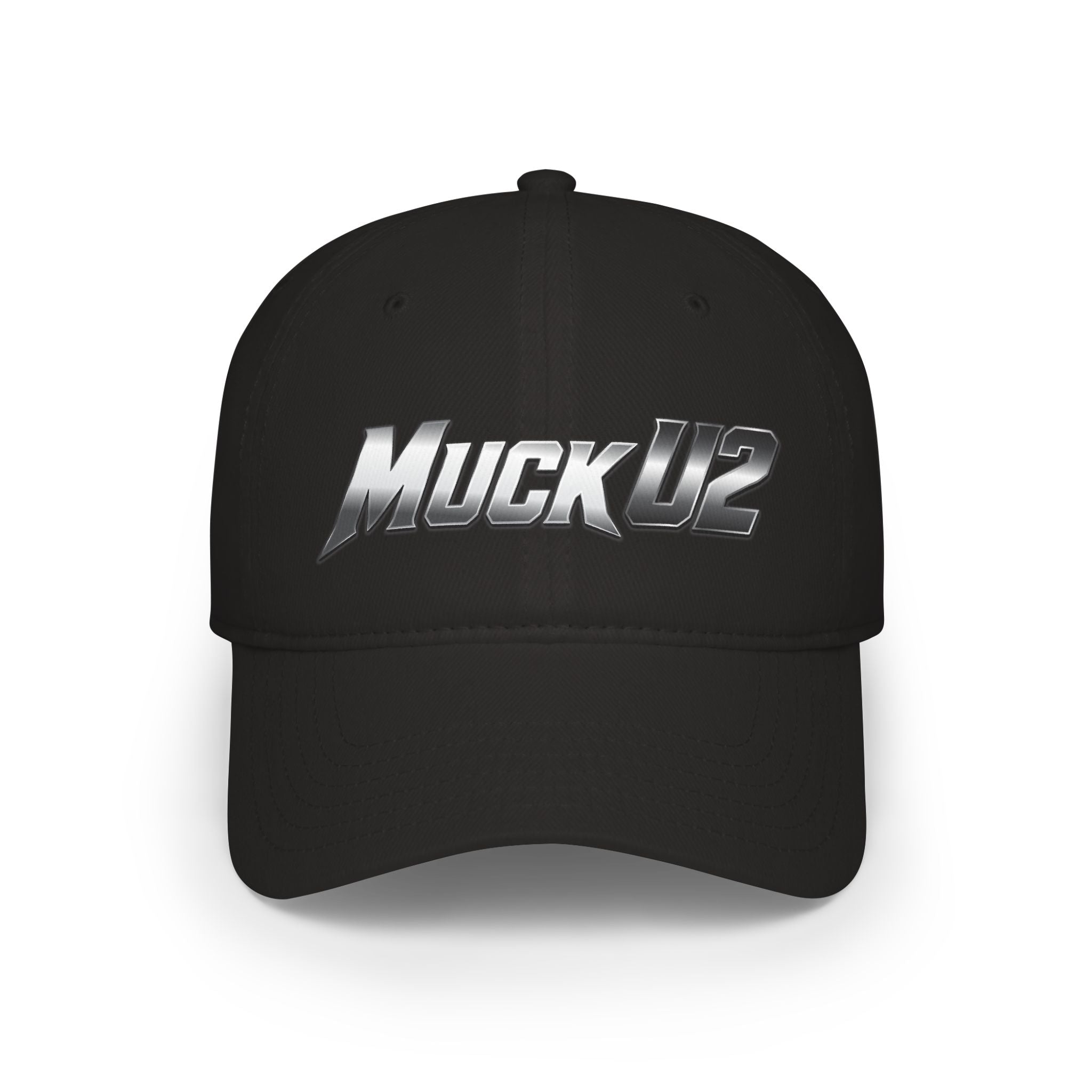 MuckU2 Poker Cap (gradient silver/black logo/SKU 100071)