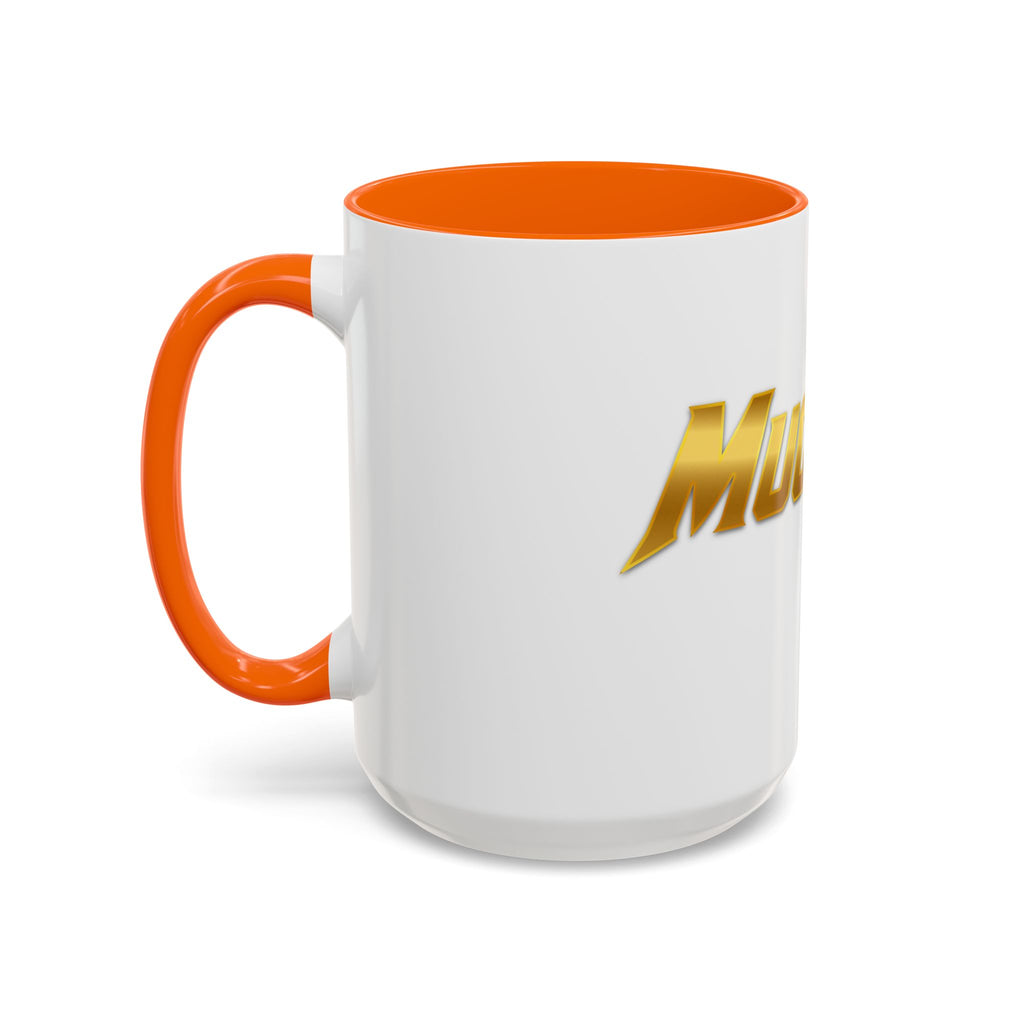 MuckU2 Classic White Mug (gold logo/SKU 100042)