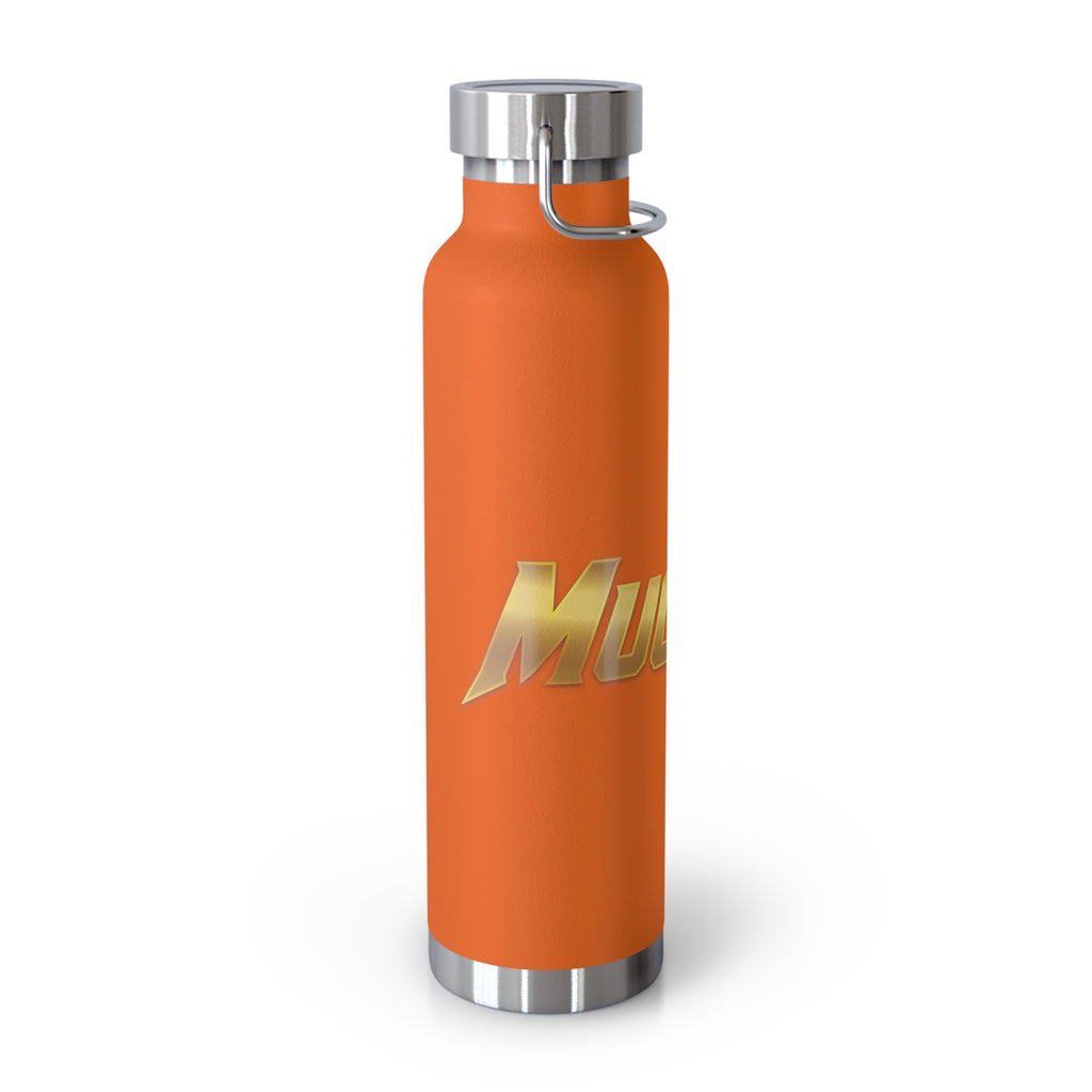 MuckU2 Insulated Water Bottle (gold logo/SKU 100010)