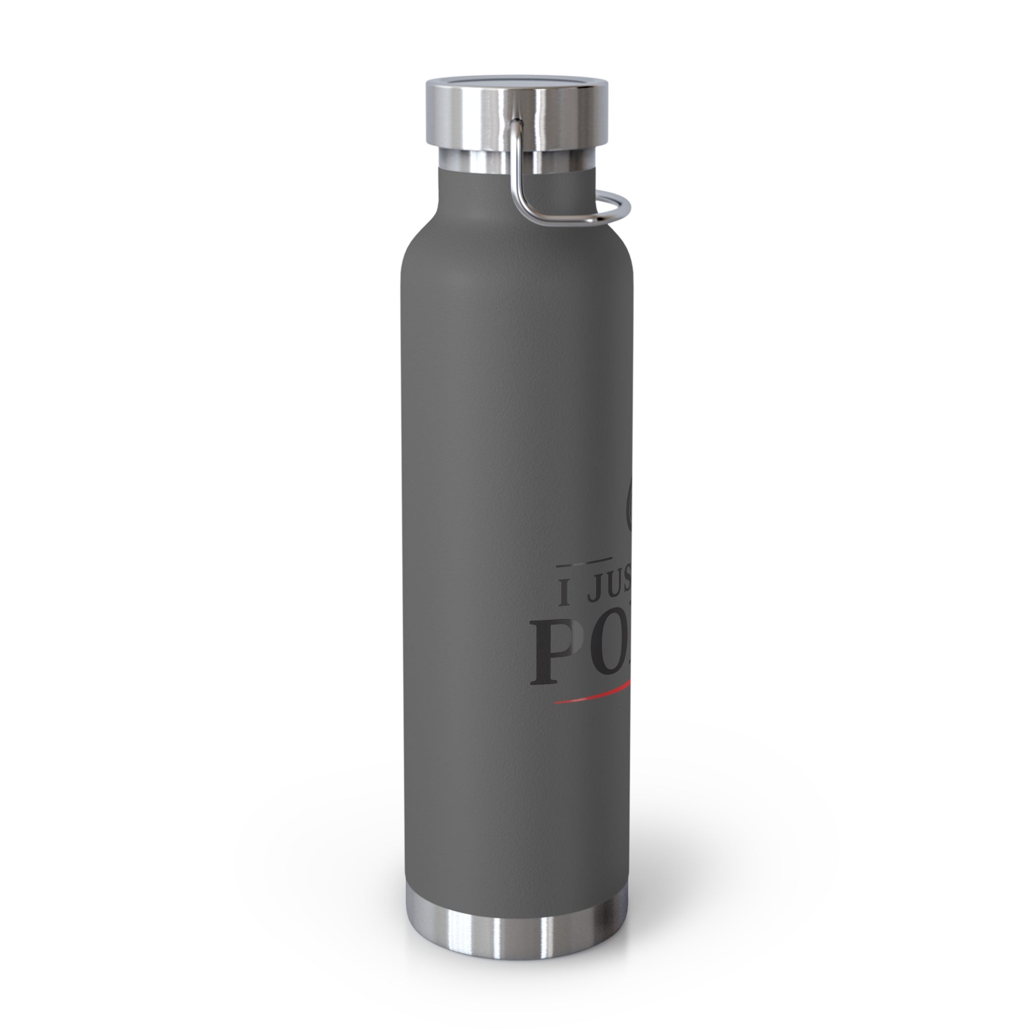 Insulated Poker Water Bottle — 22oz Copper Vacuum Bottle (I Just Play Poker)