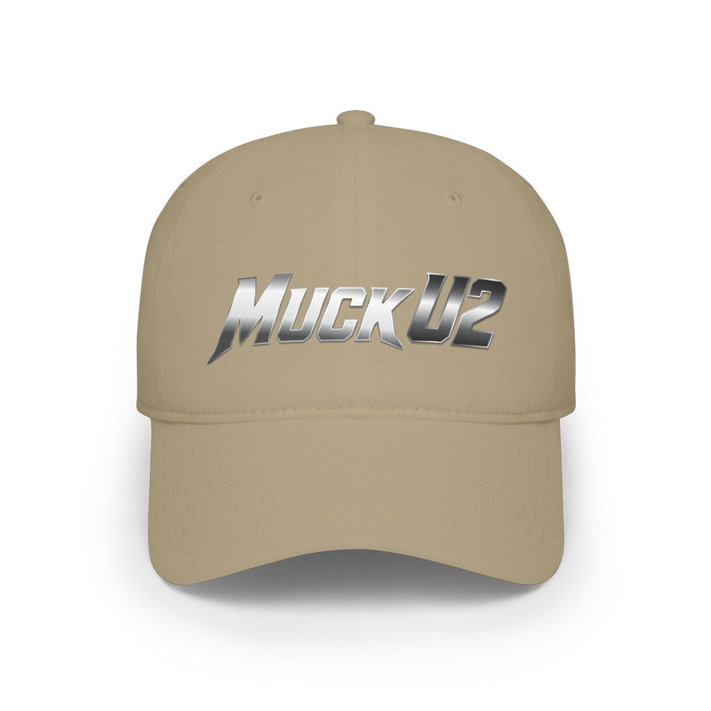 MuckU2 Poker Cap (gradient silver/black logo/SKU 100071)