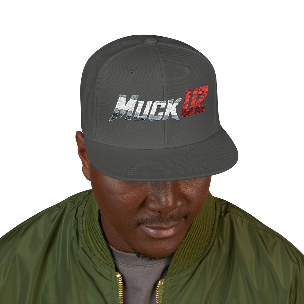 MuckU2 Snapback Poker Cap (gradient sliver/red/SKU 10006)