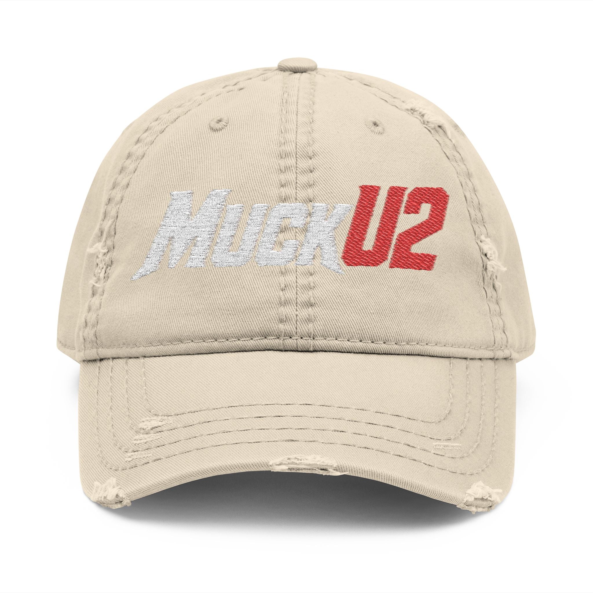 MuckU2 Poker Trucker Cap (embroider white/red logo/SKU 100083)