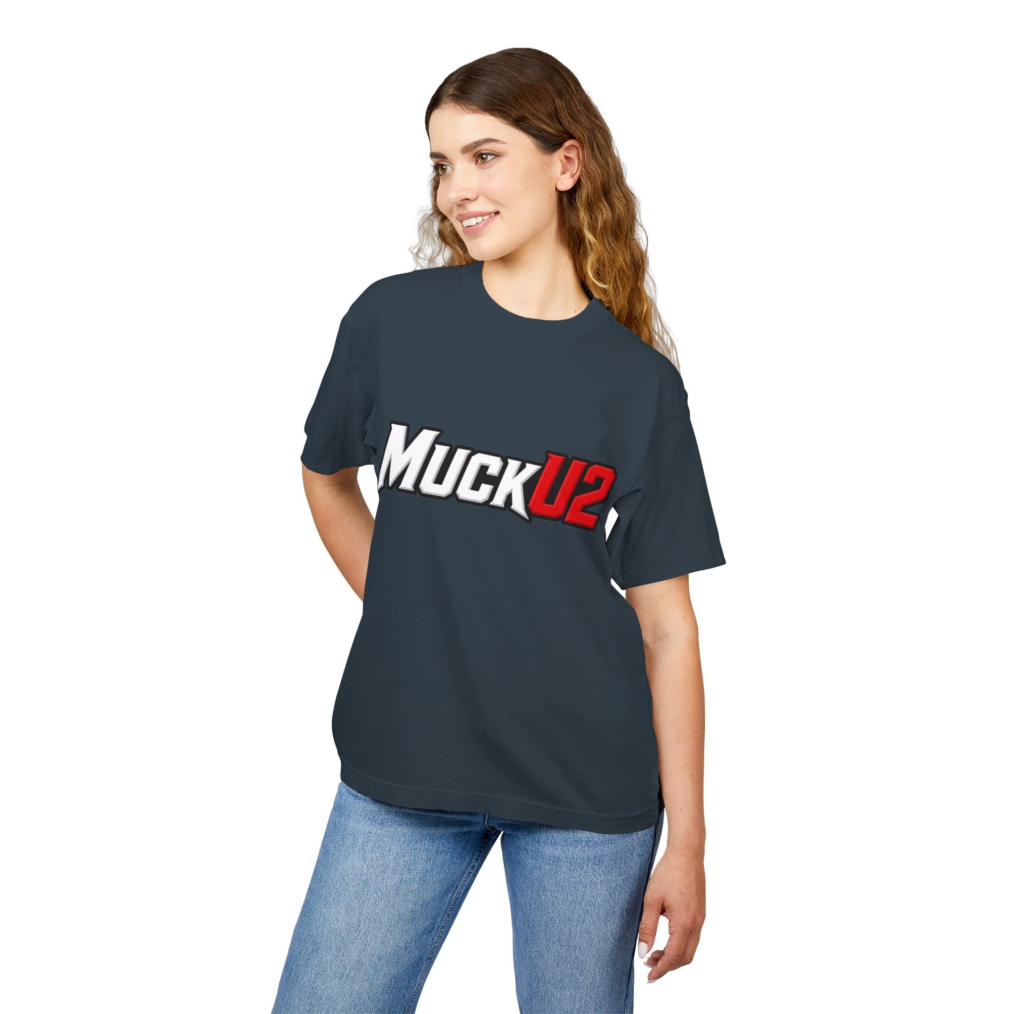 MuckU2 High Quality Poker Tee (white/red logo/SKU 100060)