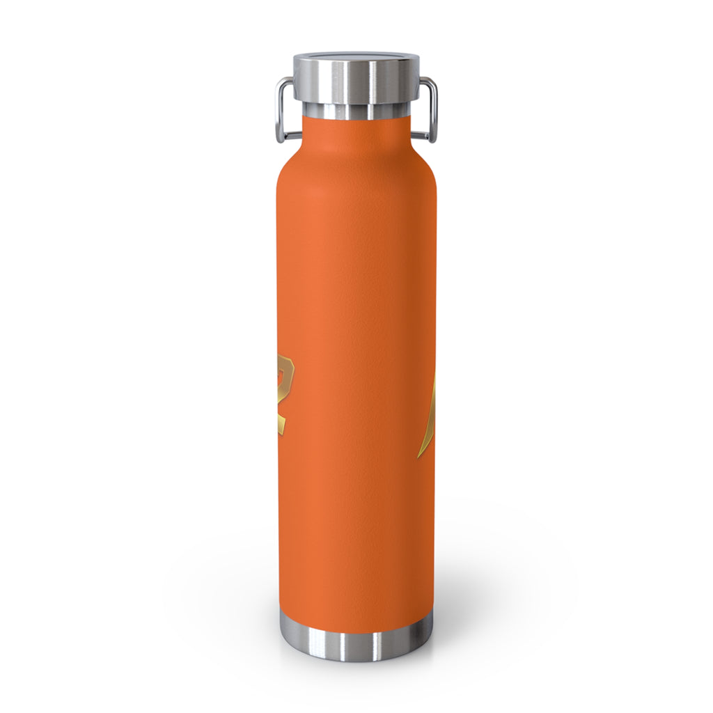 MuckU2 Insulated Water Bottle (gold logo/SKU 100010)