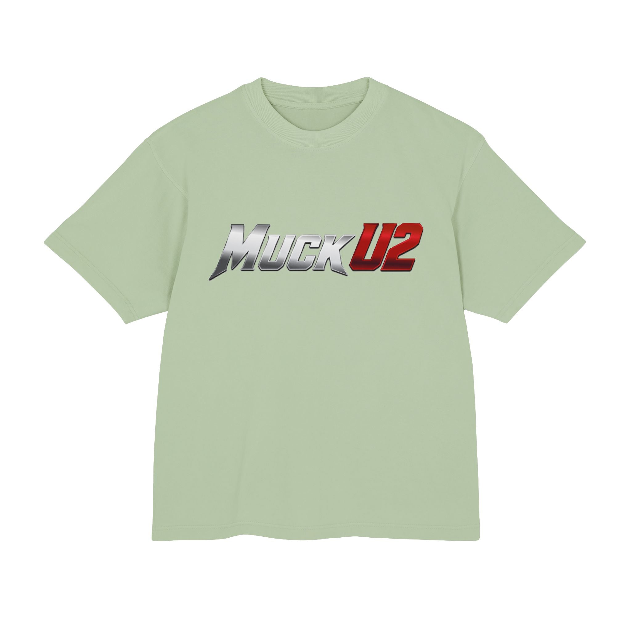 MuckU2 High Quality Poker Tee (gradient silver/red logo/SKU 100057)