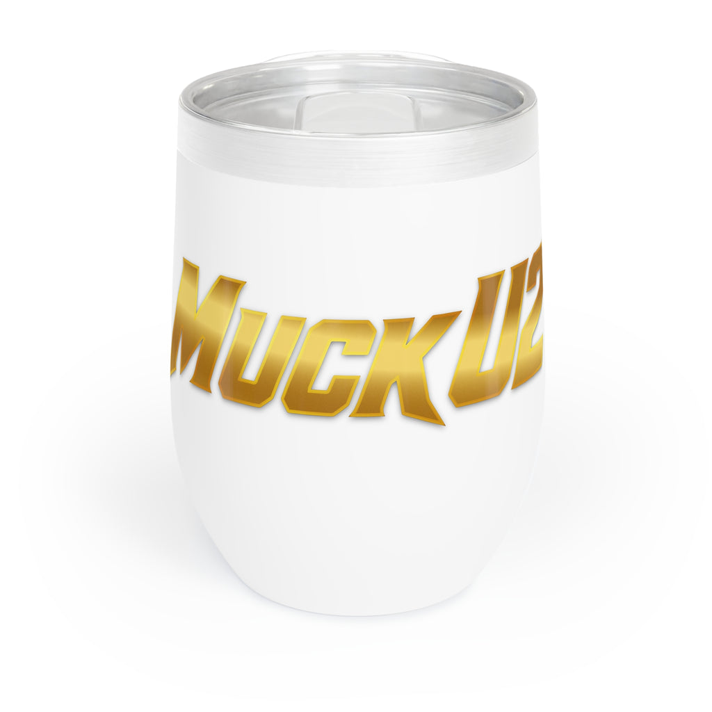 MuckU2 Wine Tumbler (gold logo/SKU 100014)