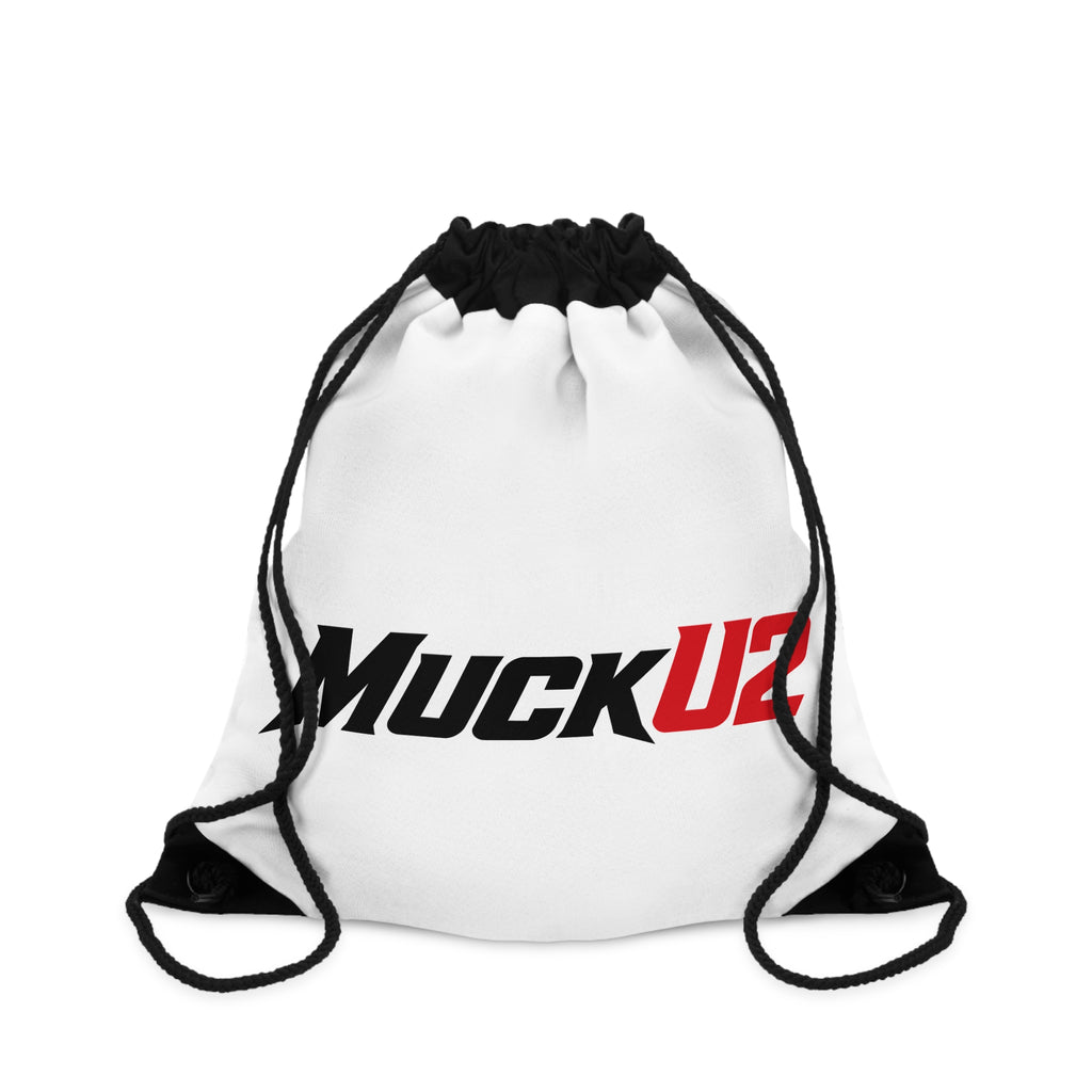 MuckU2 Poker Drawstring Bag (black/red logo/SKU 100088)