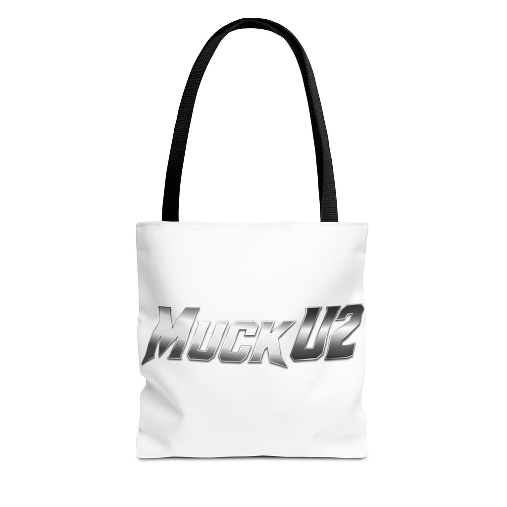 MuckU2 Bubble Canvas Poker Tote Bag (gradient silver logo SKU 100022)