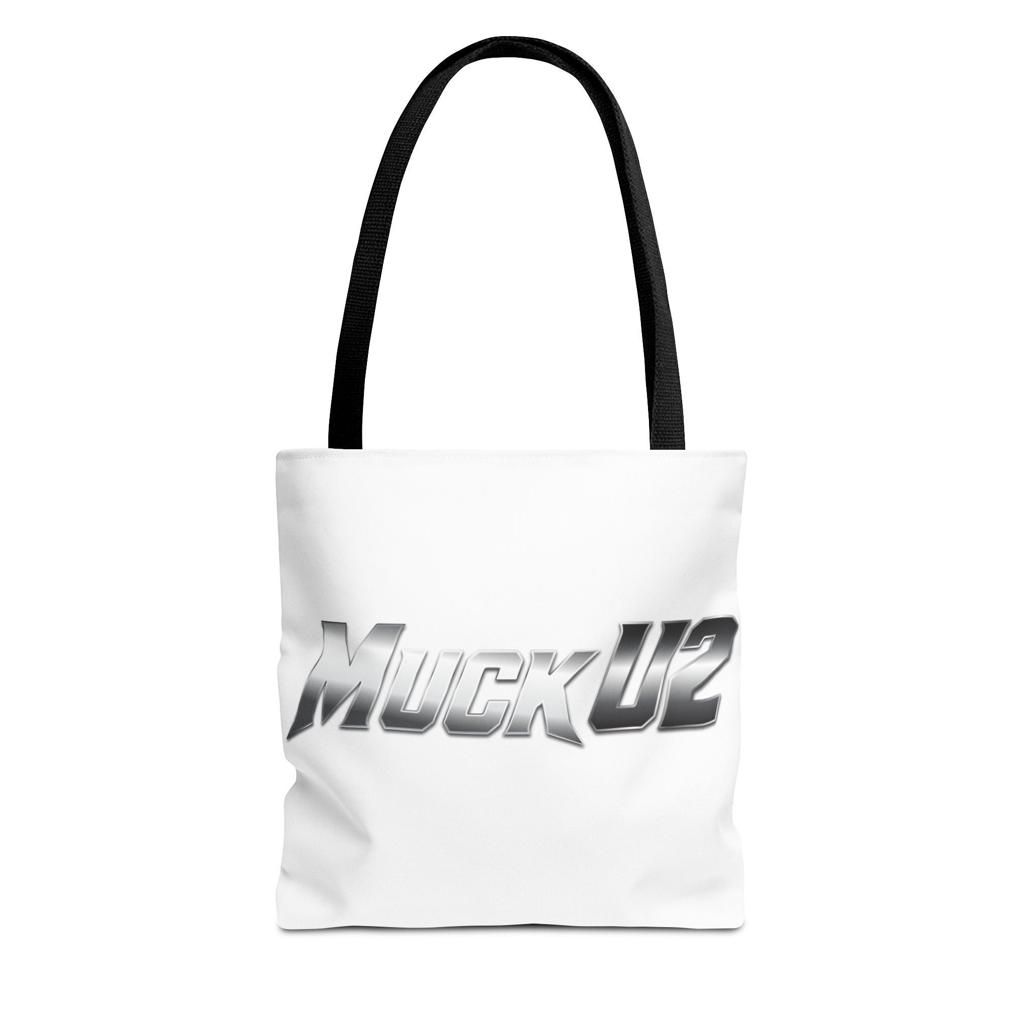 MuckU2 Bubble Canvas Poker Tote Bag (gradient silver logo SKU 100022)