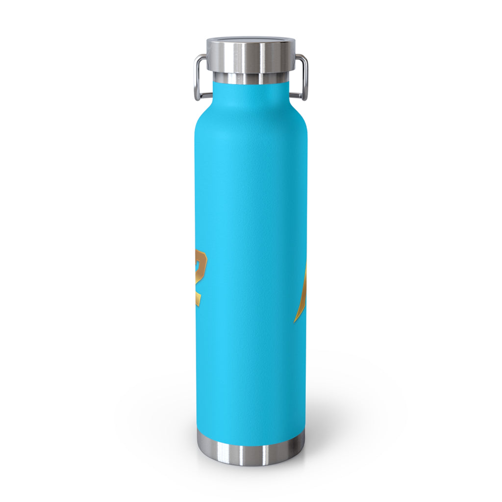 MuckU2 Insulated Water Bottle (gold logo/SKU 100010)