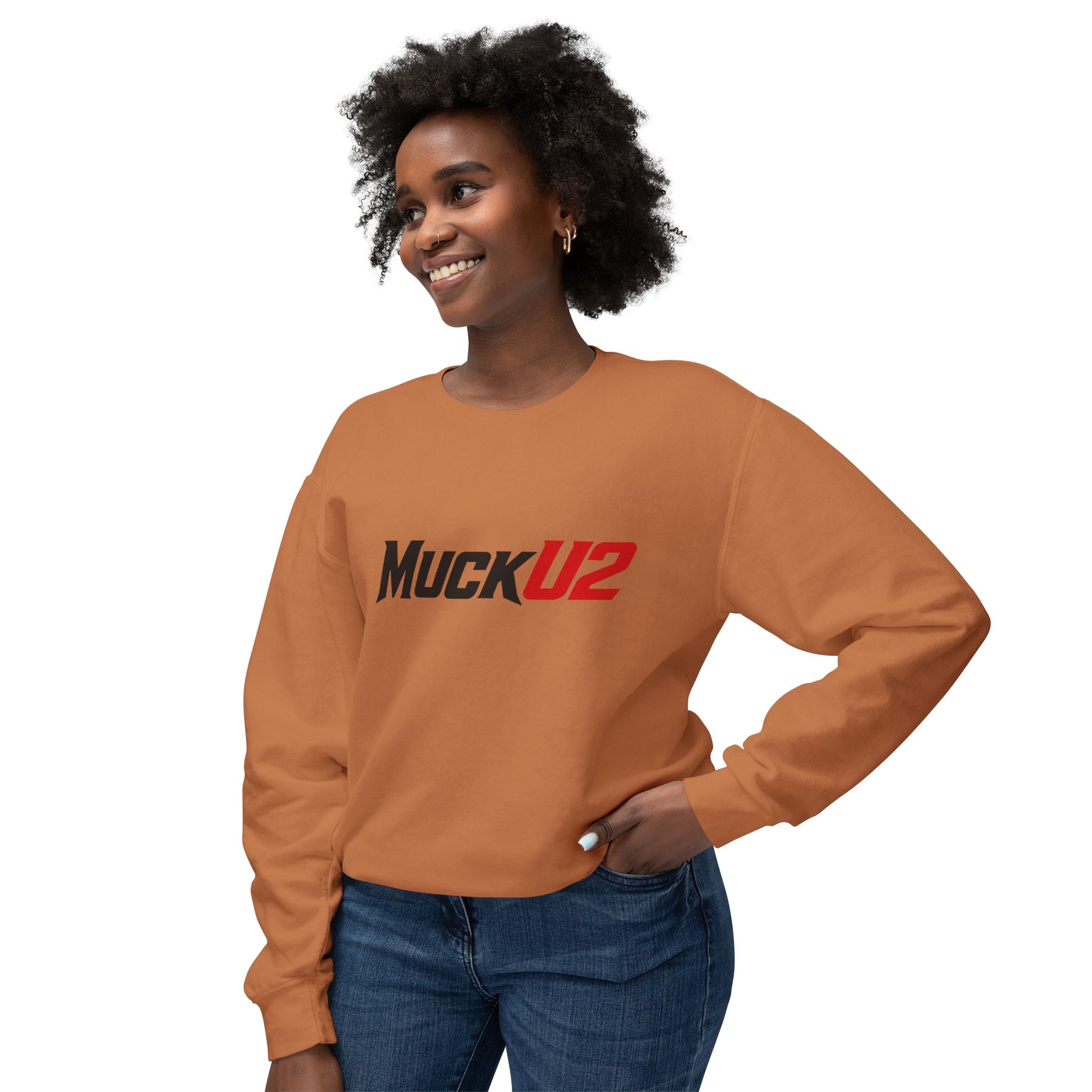 MuckU2 Poker Crewneck Sweatshirt (black/red logo/SKU 100066)