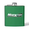 MuckU2 Stainless Steel Poker Flask 6oz (gradient silver/black/SKU100033)