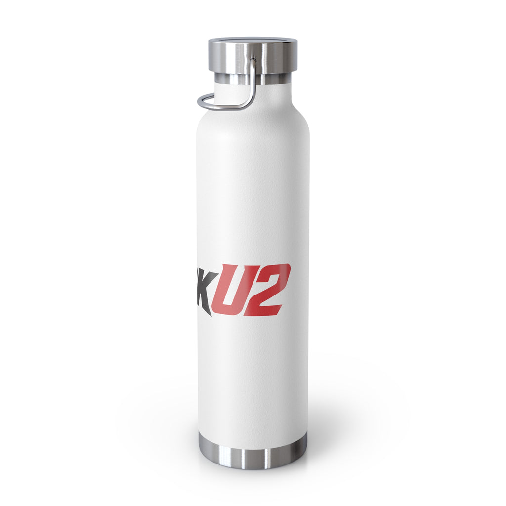 MuckU2 Insulated Water Bottle (blk/red logo SKU 10009)