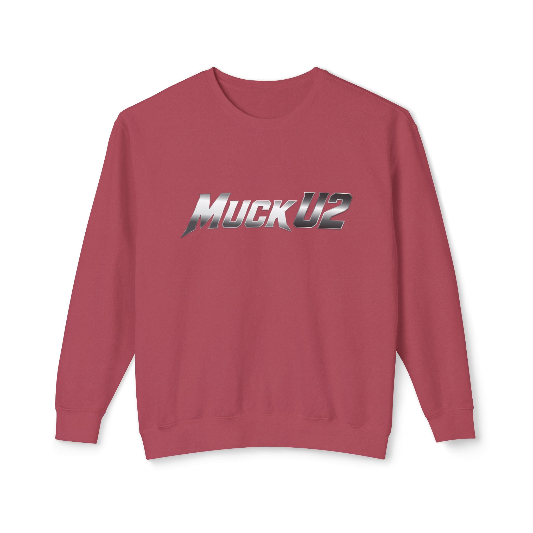 MuckU2 Poker Crewneck Sweatshirt (gradient silver/black logo/SKU 100063)