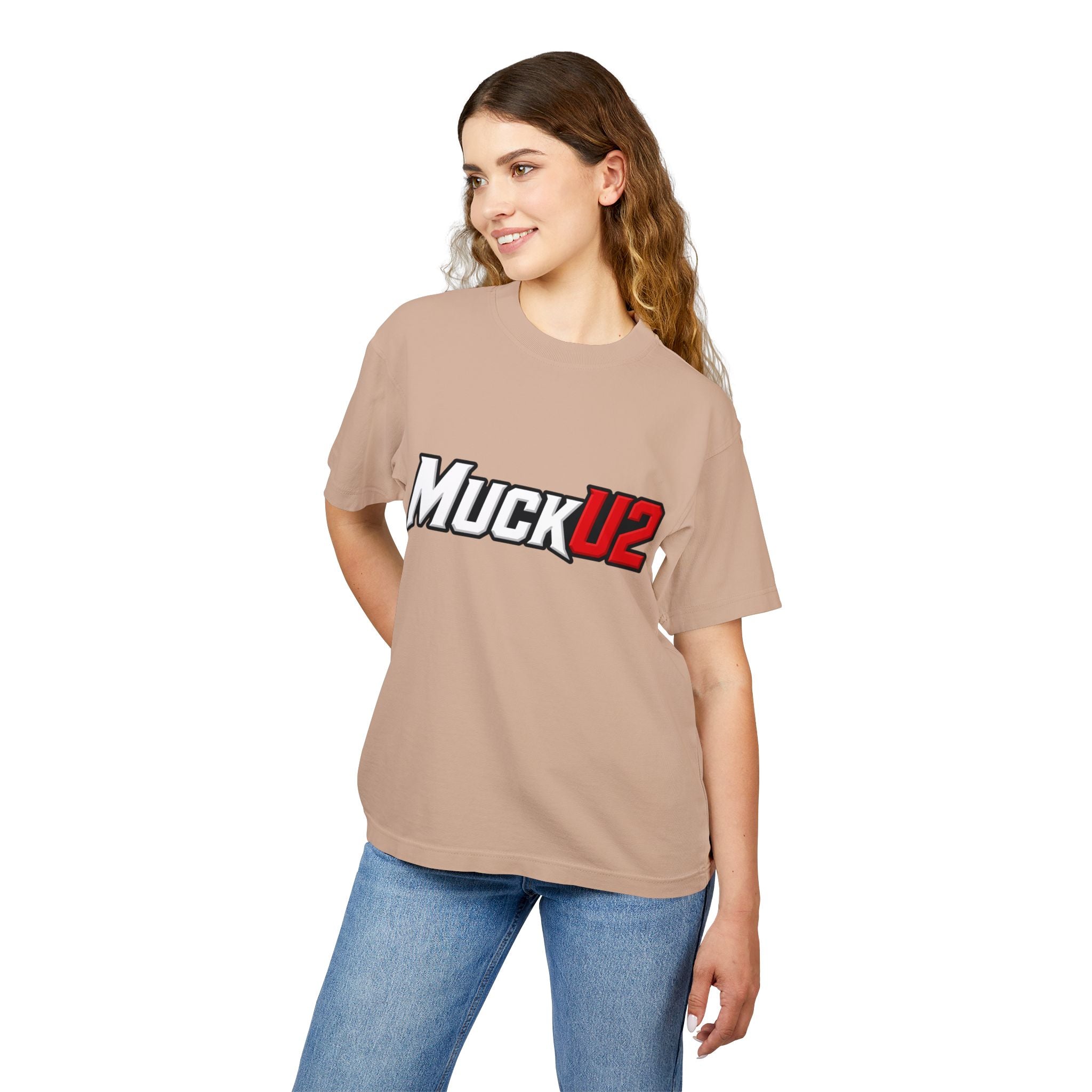 MuckU2 High Quality Poker Tee (white/red logo/SKU 100060)