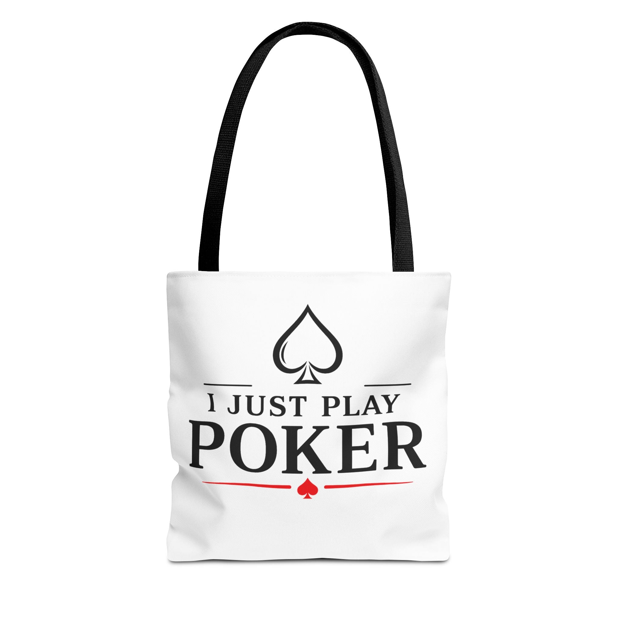 Poker Tote Bag — "I Just Play Poker" Card Player Tote