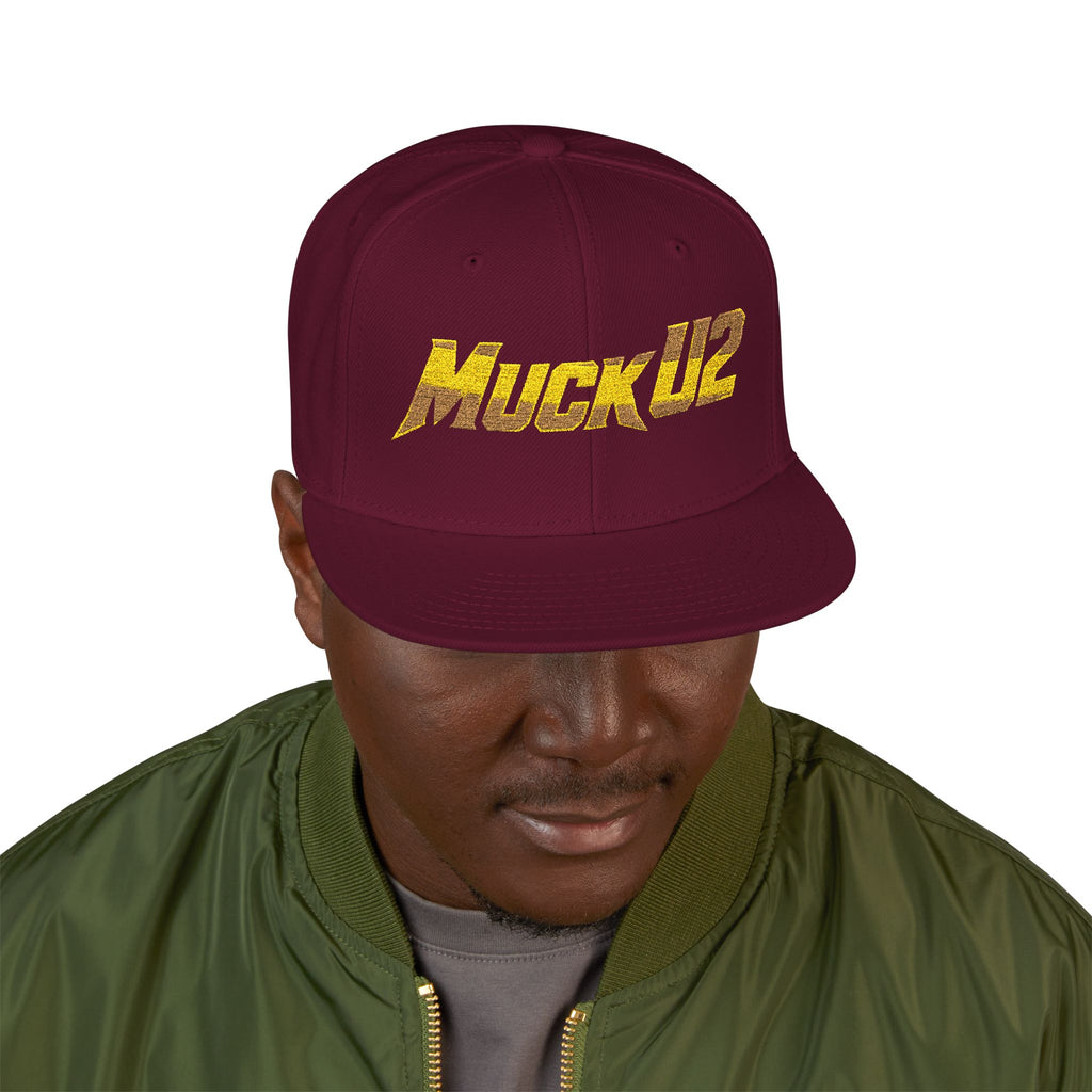 MuckU2 Snapback Poker Cap (blk/red logo SKU1004)