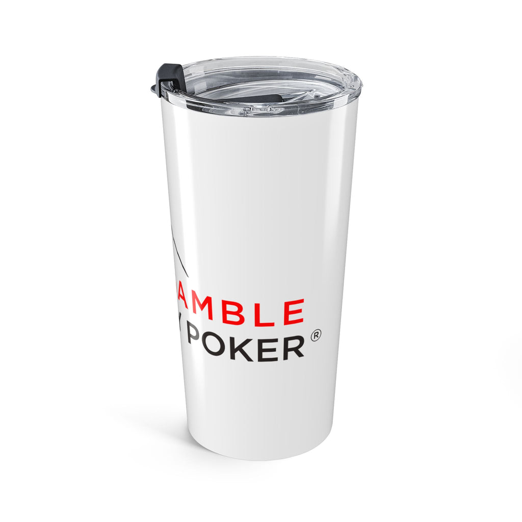 Poker Tumbler 20oz – "Just Play Poker" Stainless Steel Travel Cup