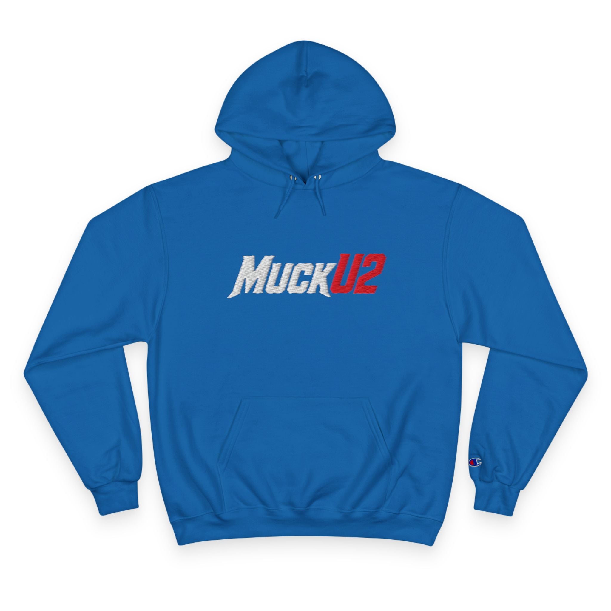 MuckU2 Poker Hoodie (embroidered white/red logo/SKU 100054)