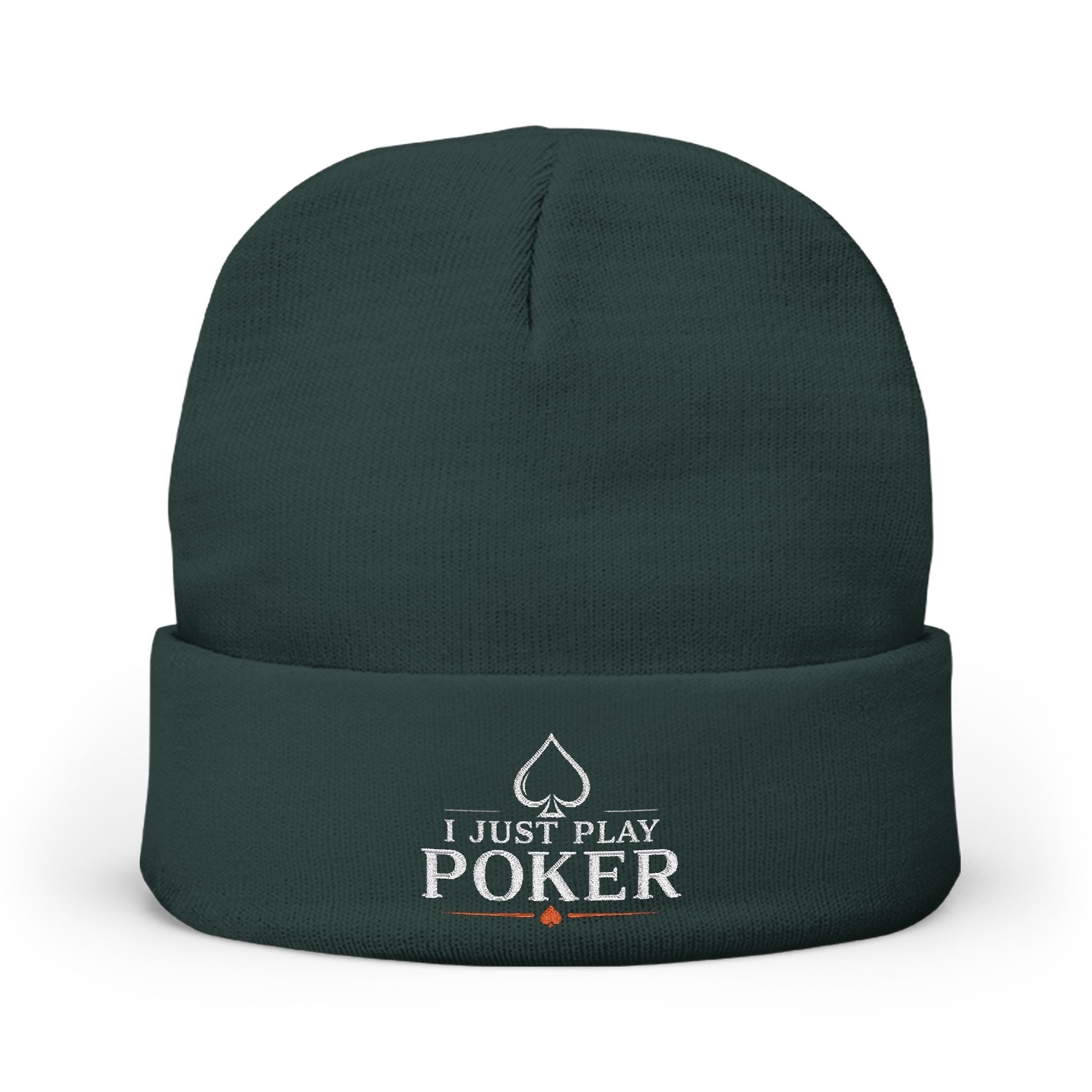 Bad Beat Beanie (white logo) — I Just Play Poker